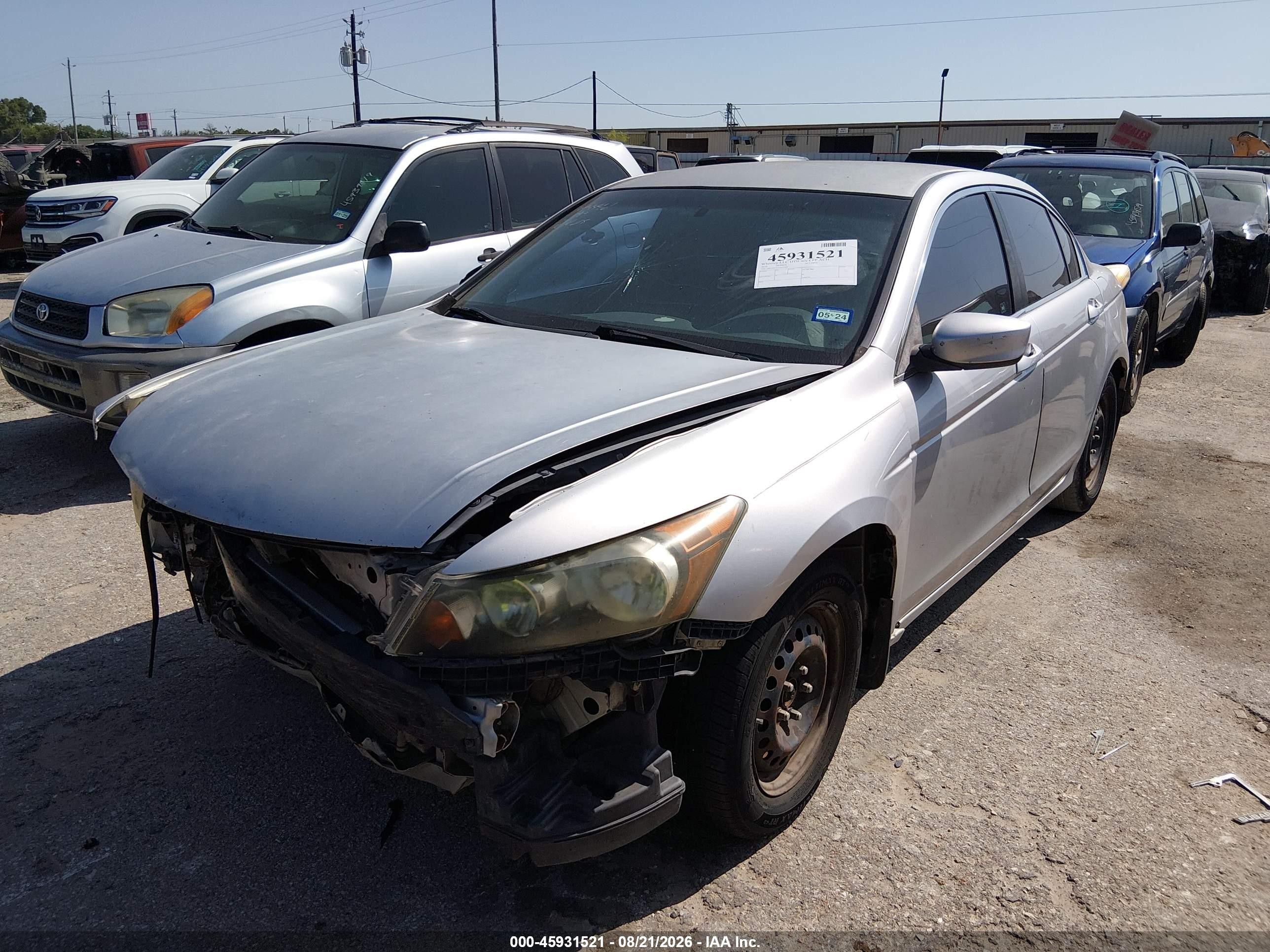 2010 Honda Accord 2.4 Lx Silver vin: 1HGCP2F37AA051109