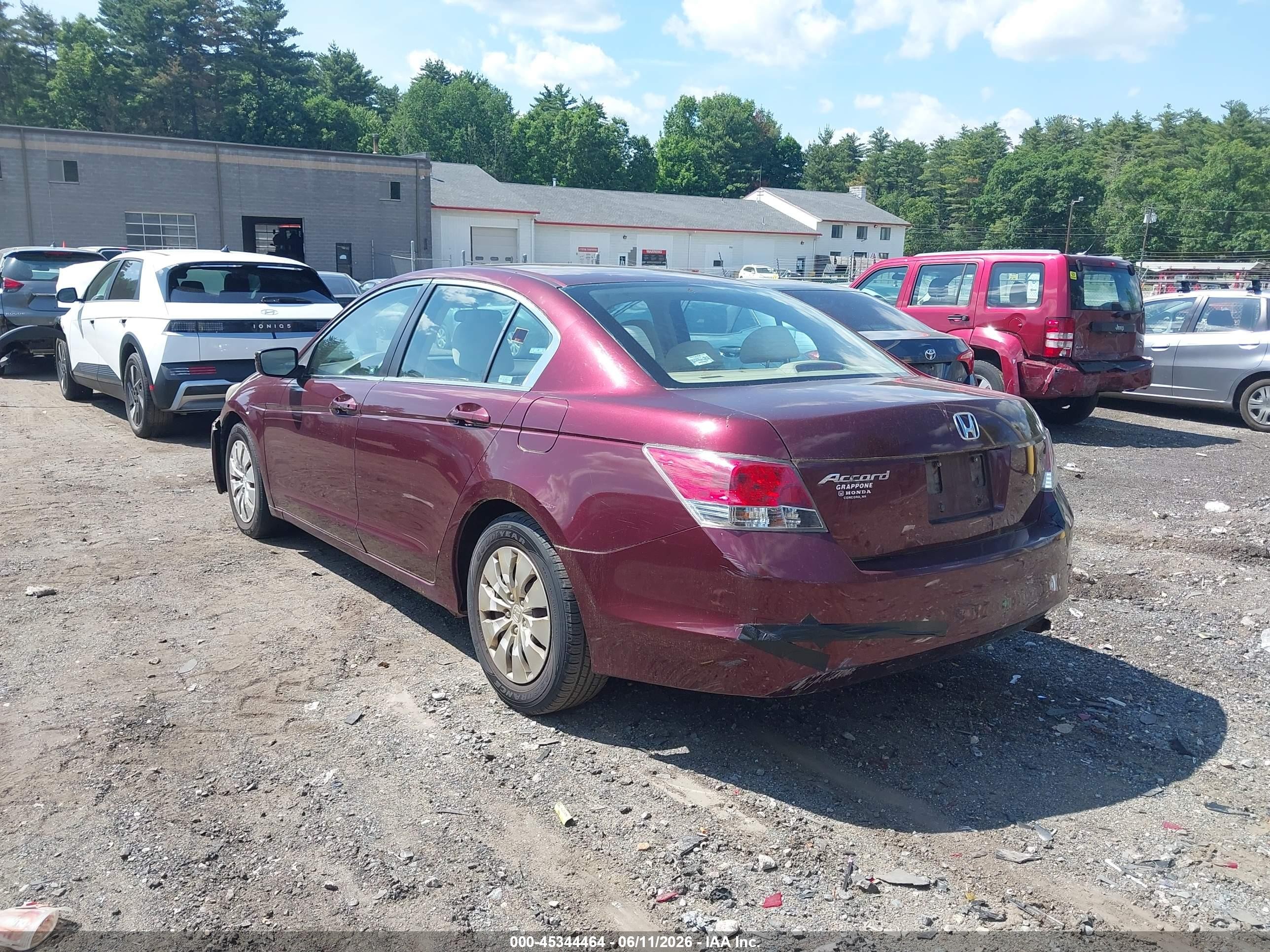 2010 Honda Accord 2.4 Lx Maroon vin: 1HGCP2F37AA119652