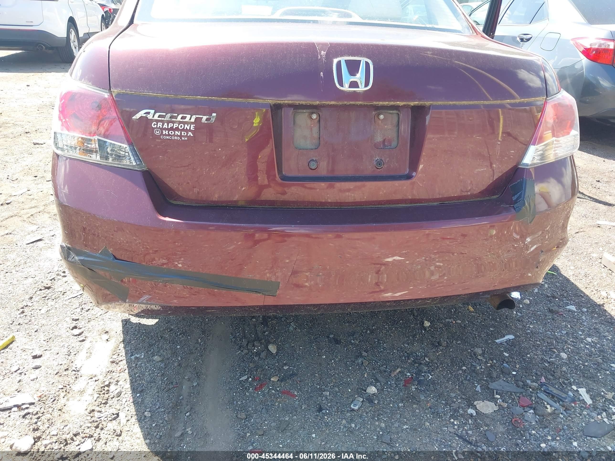 2010 Honda Accord 2.4 Lx Maroon vin: 1HGCP2F37AA119652