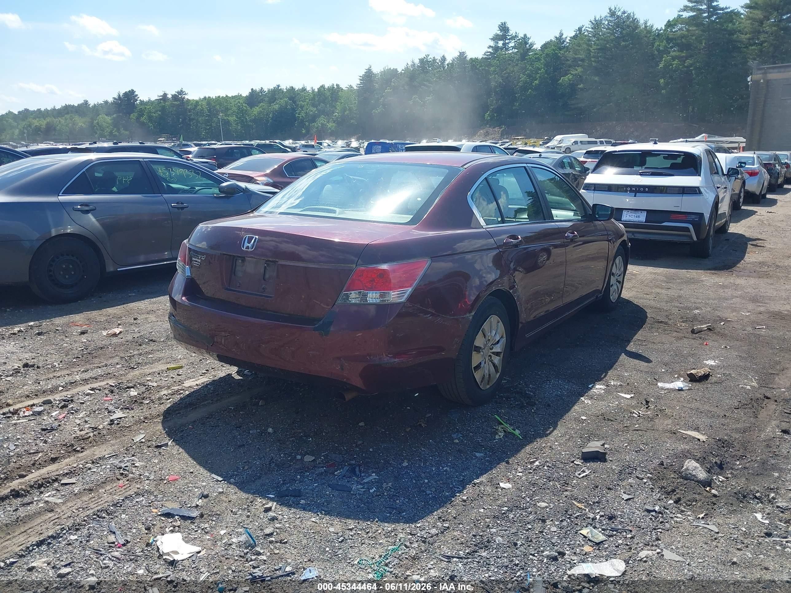 2010 Honda Accord 2.4 Lx Maroon vin: 1HGCP2F37AA119652