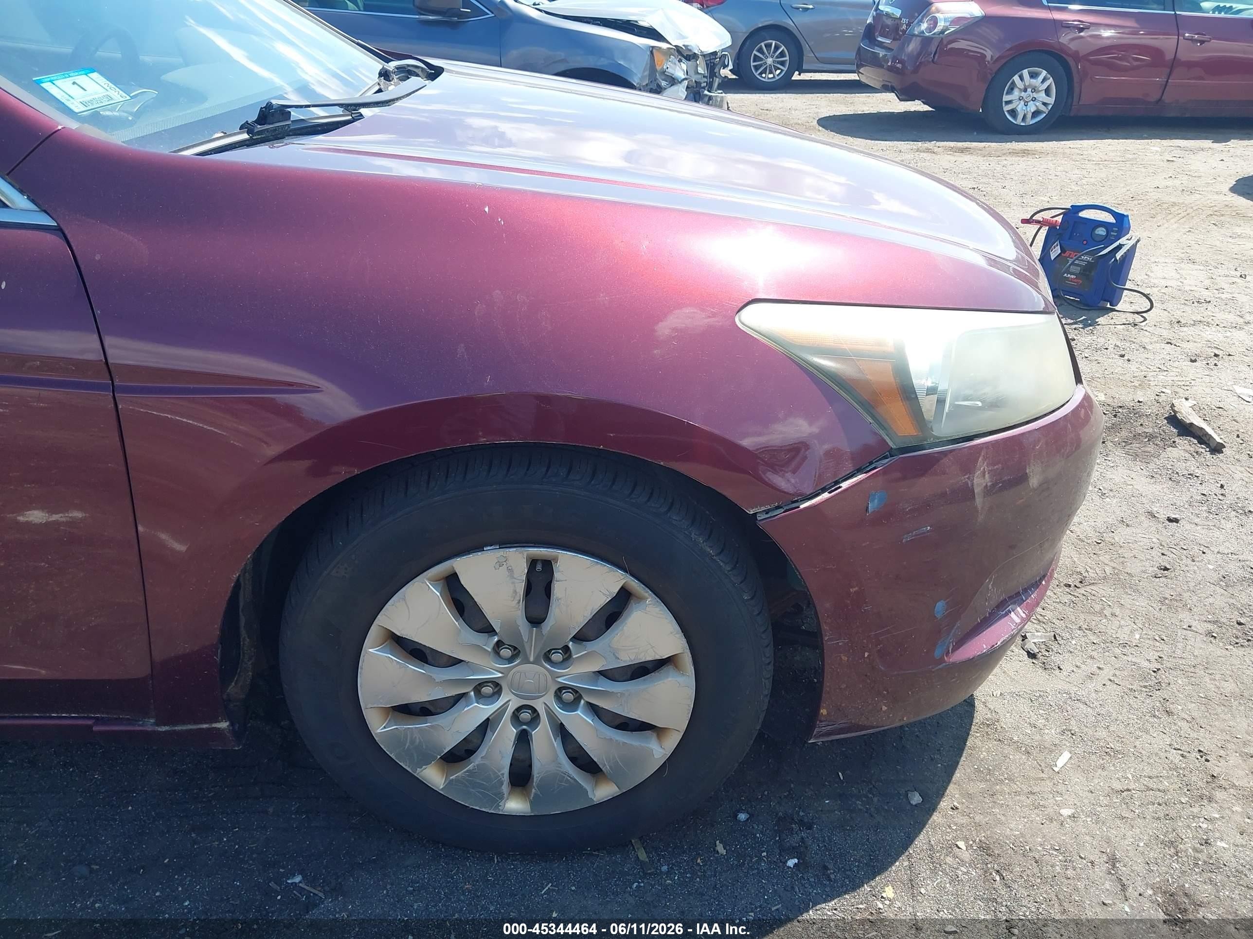 2010 Honda Accord 2.4 Lx Maroon vin: 1HGCP2F37AA119652