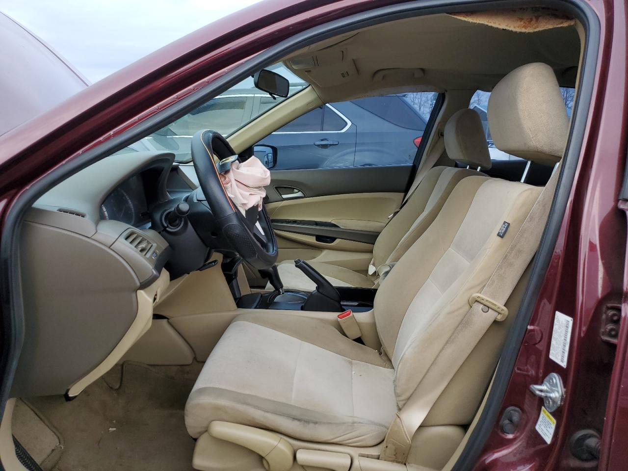 2010 Honda Accord Lx Maroon vin: 1HGCP2F37AA149735