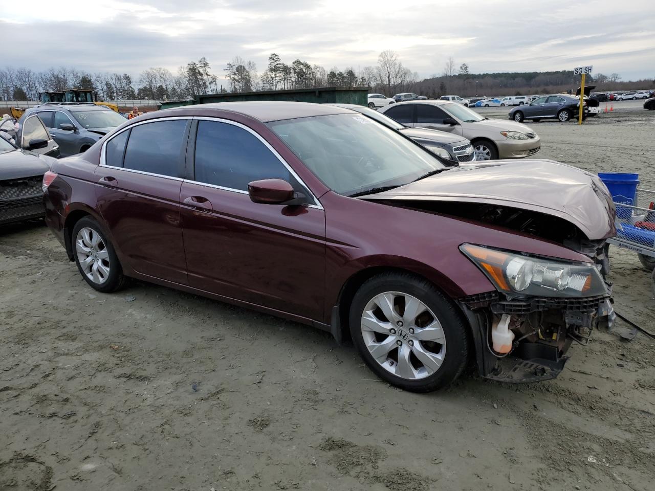 2010 Honda Accord Lx Maroon vin: 1HGCP2F37AA149735