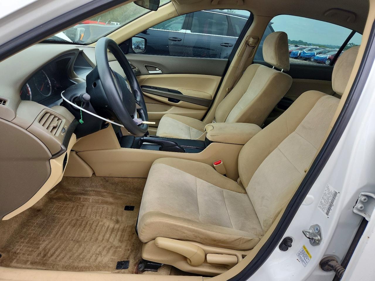 2010 Honda Accord Lx White vin: 1HGCP2F37AA171539