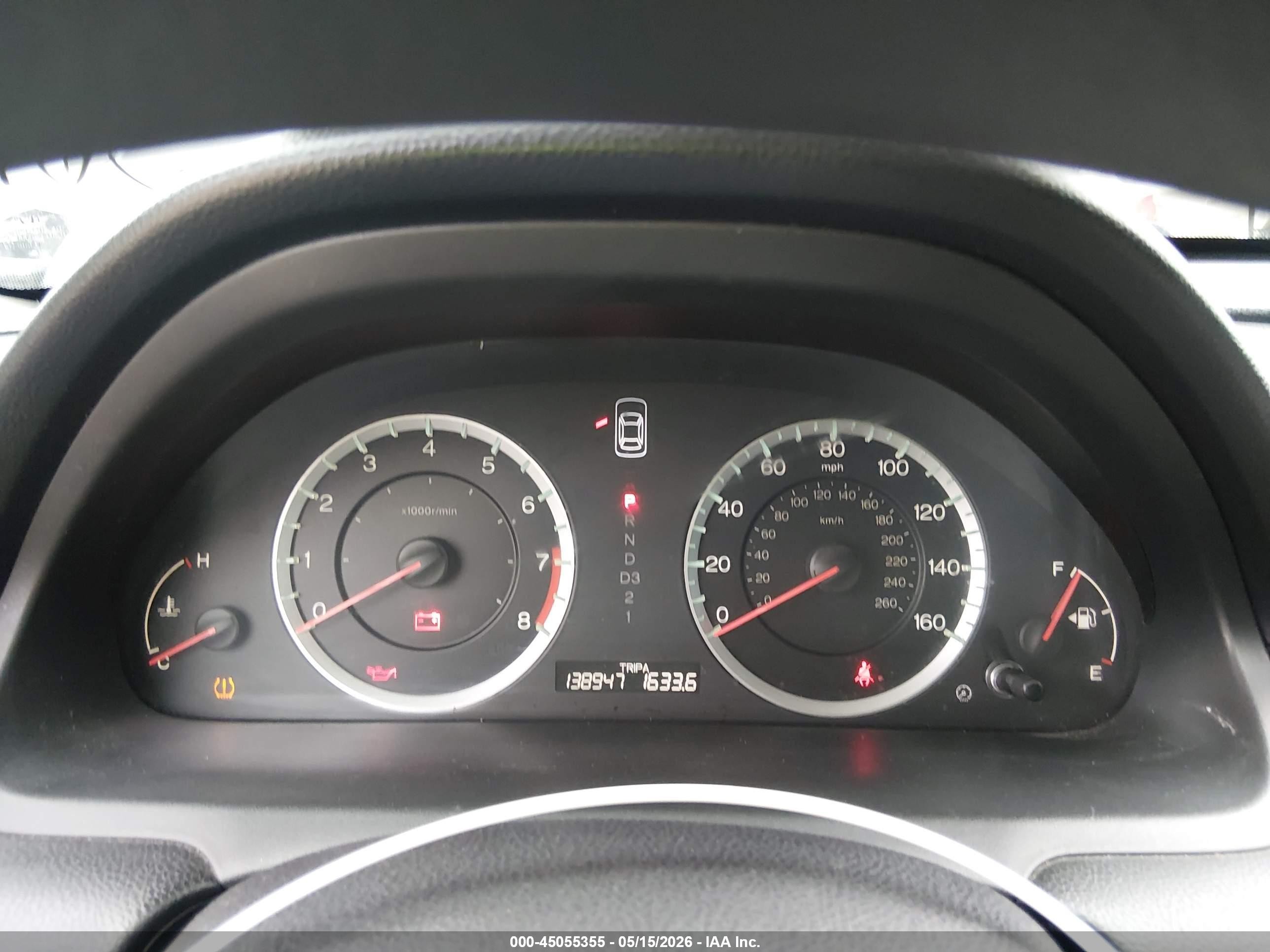 2011 Honda Accord 2.4 Lx Gray vin: 1HGCP2F37BA006883