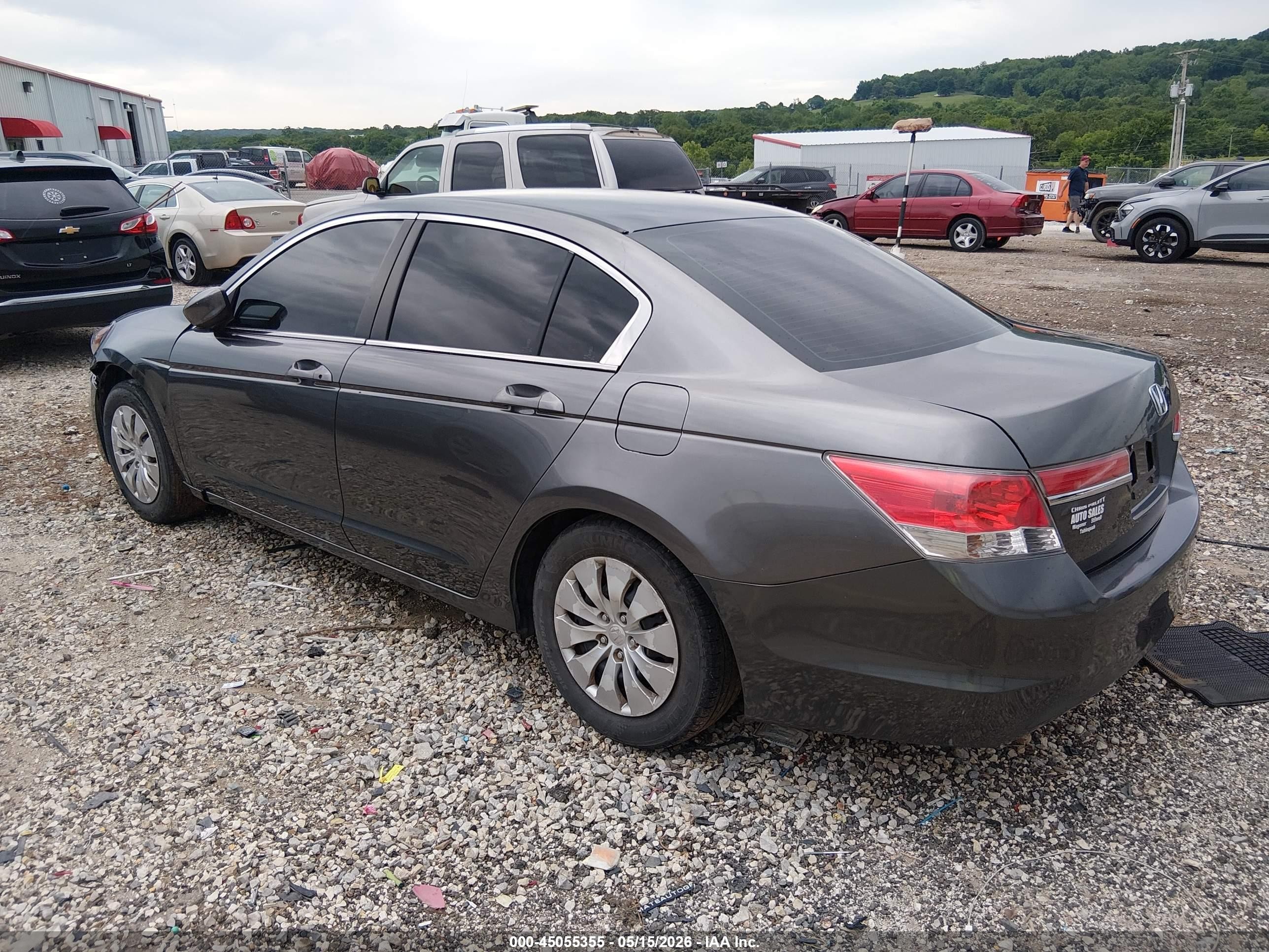 2011 Honda Accord 2.4 Lx Gray vin: 1HGCP2F37BA006883