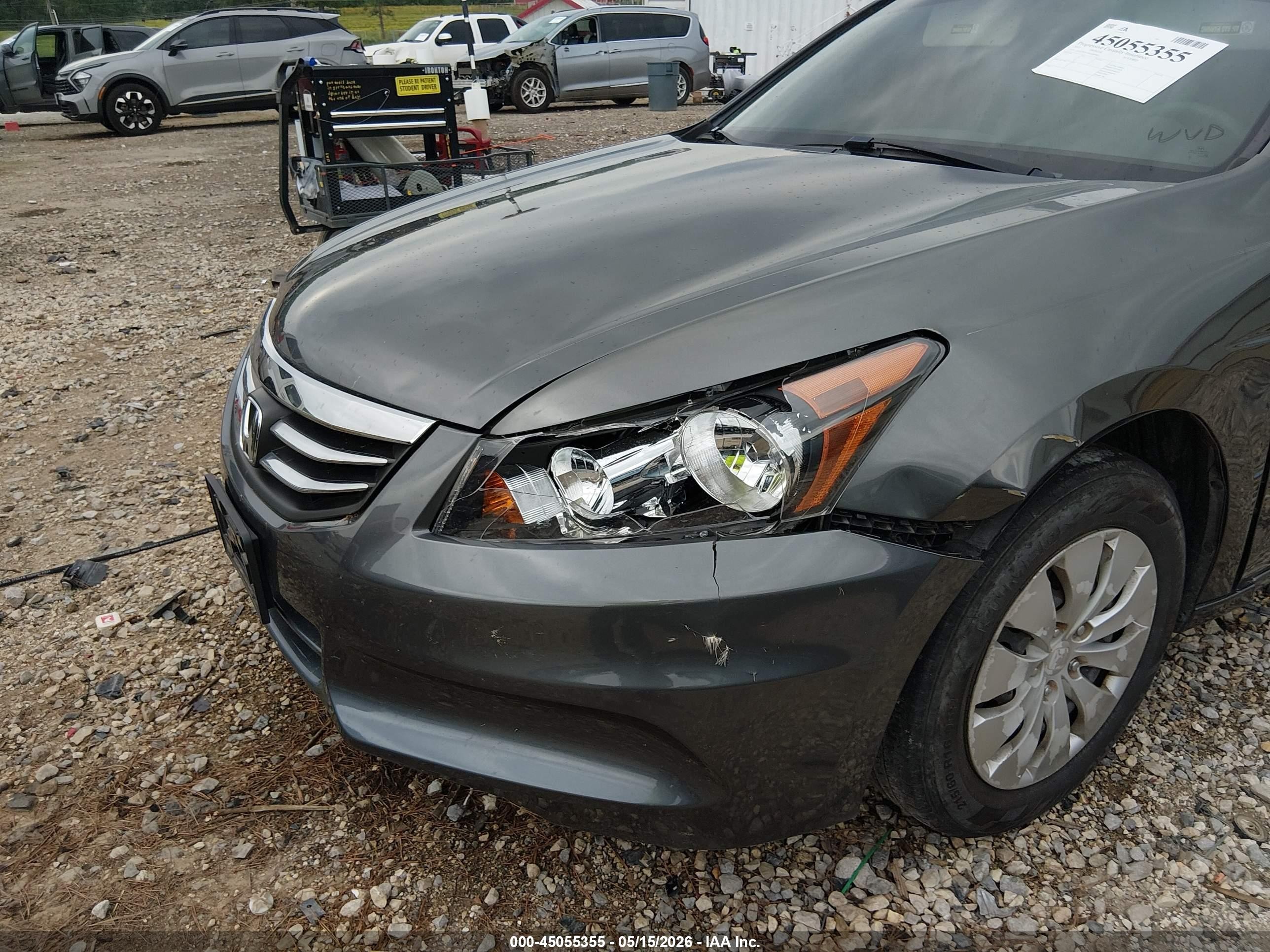 2011 Honda Accord 2.4 Lx Gray vin: 1HGCP2F37BA006883