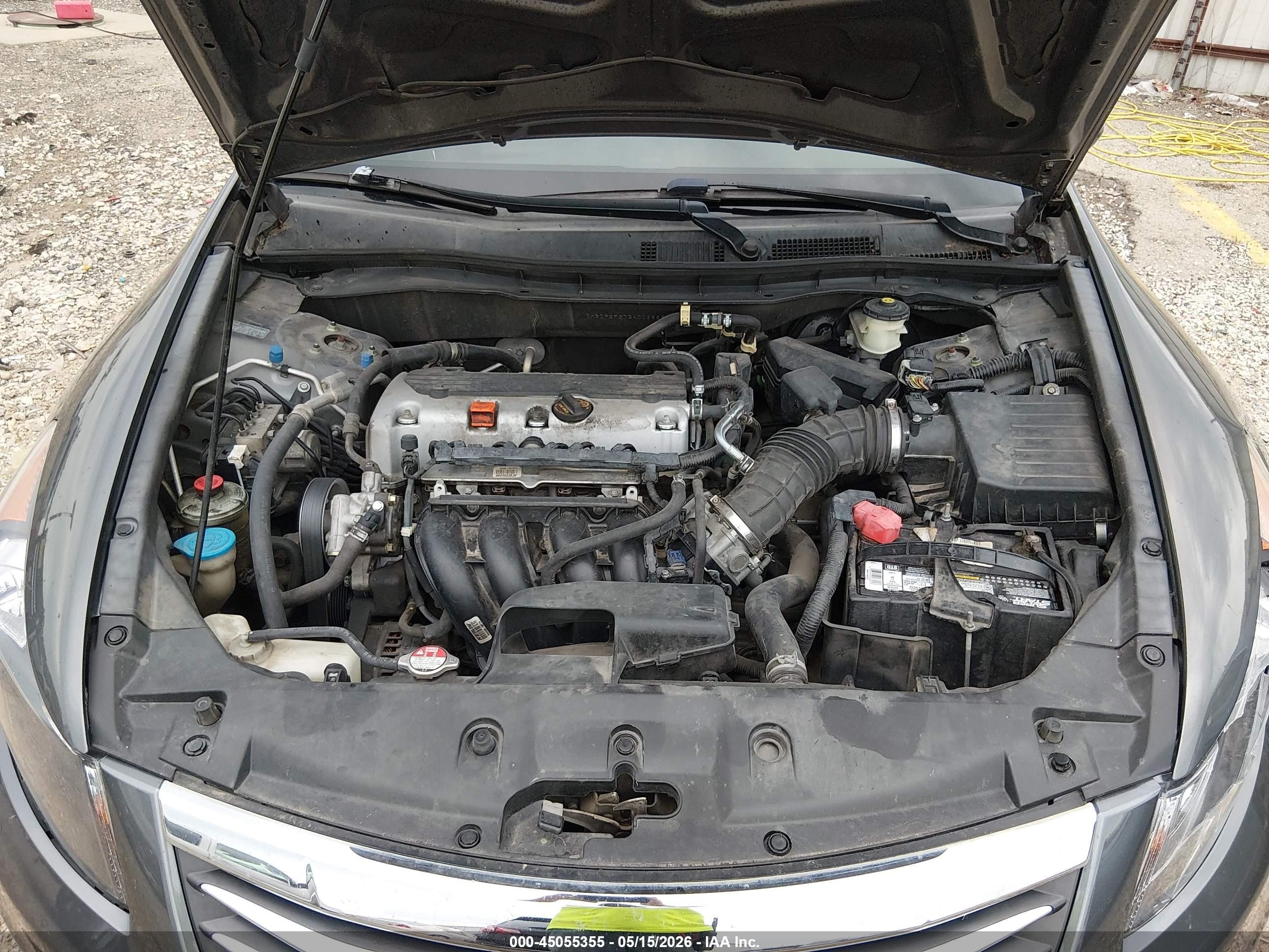 2011 Honda Accord 2.4 Lx Gray vin: 1HGCP2F37BA006883