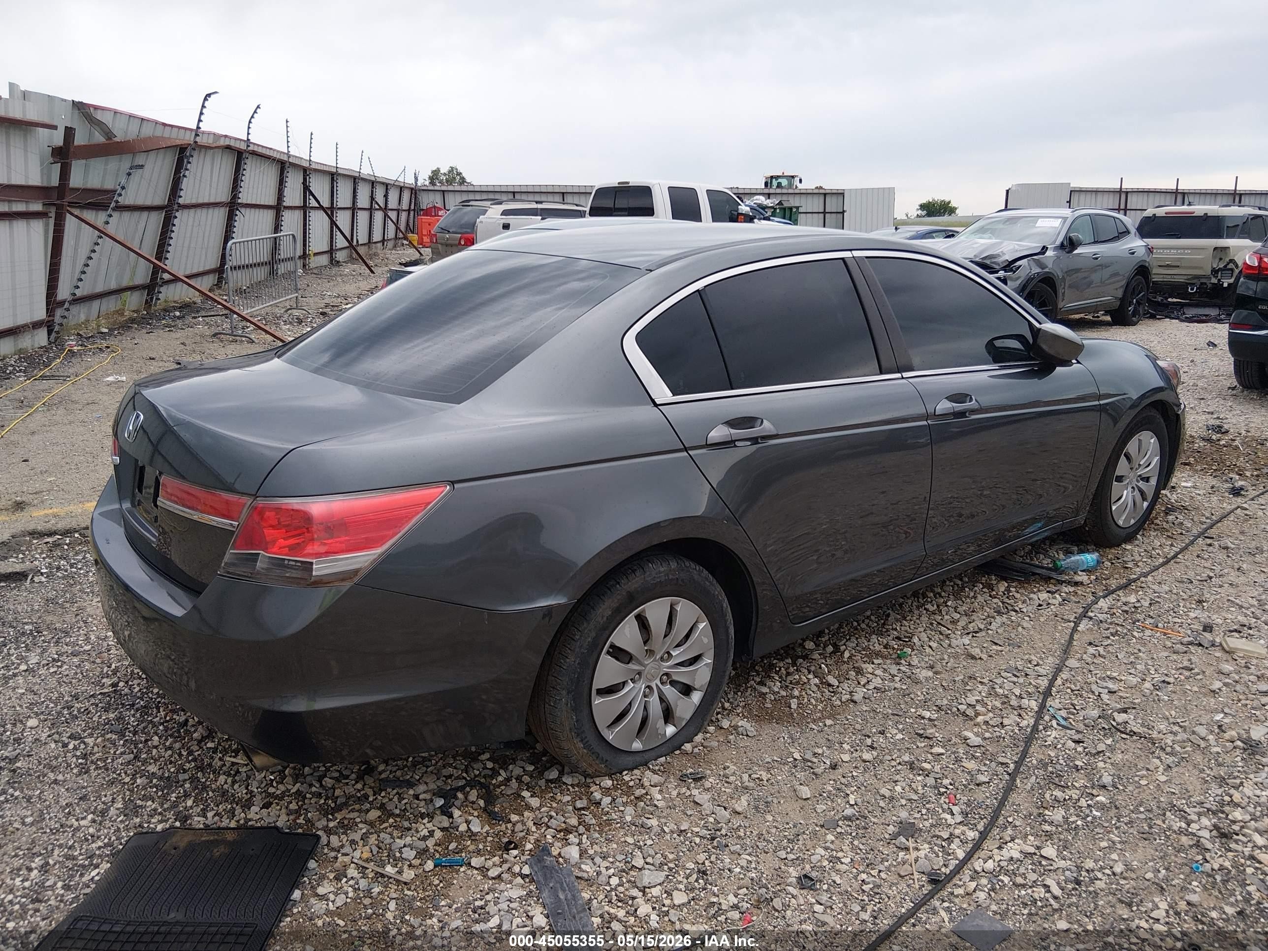 2011 Honda Accord 2.4 Lx Gray vin: 1HGCP2F37BA006883