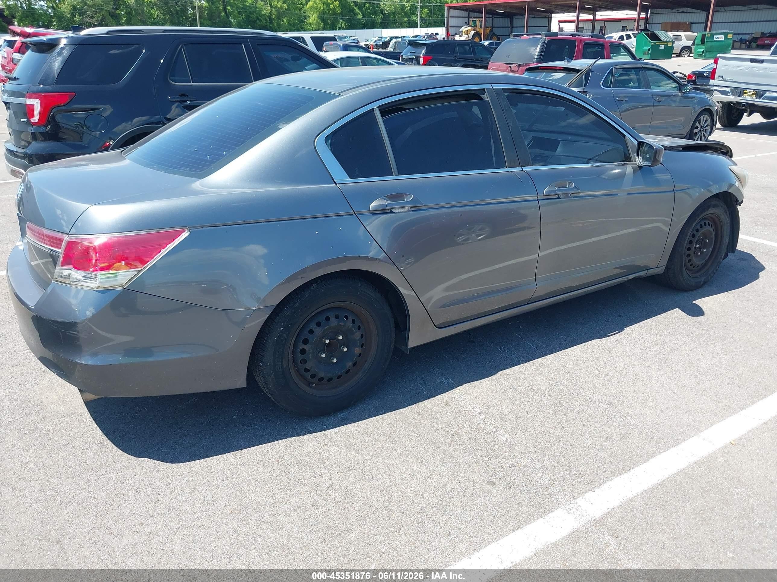2011 Honda Accord 2.4 Lx Gray vin: 1HGCP2F37BA017401