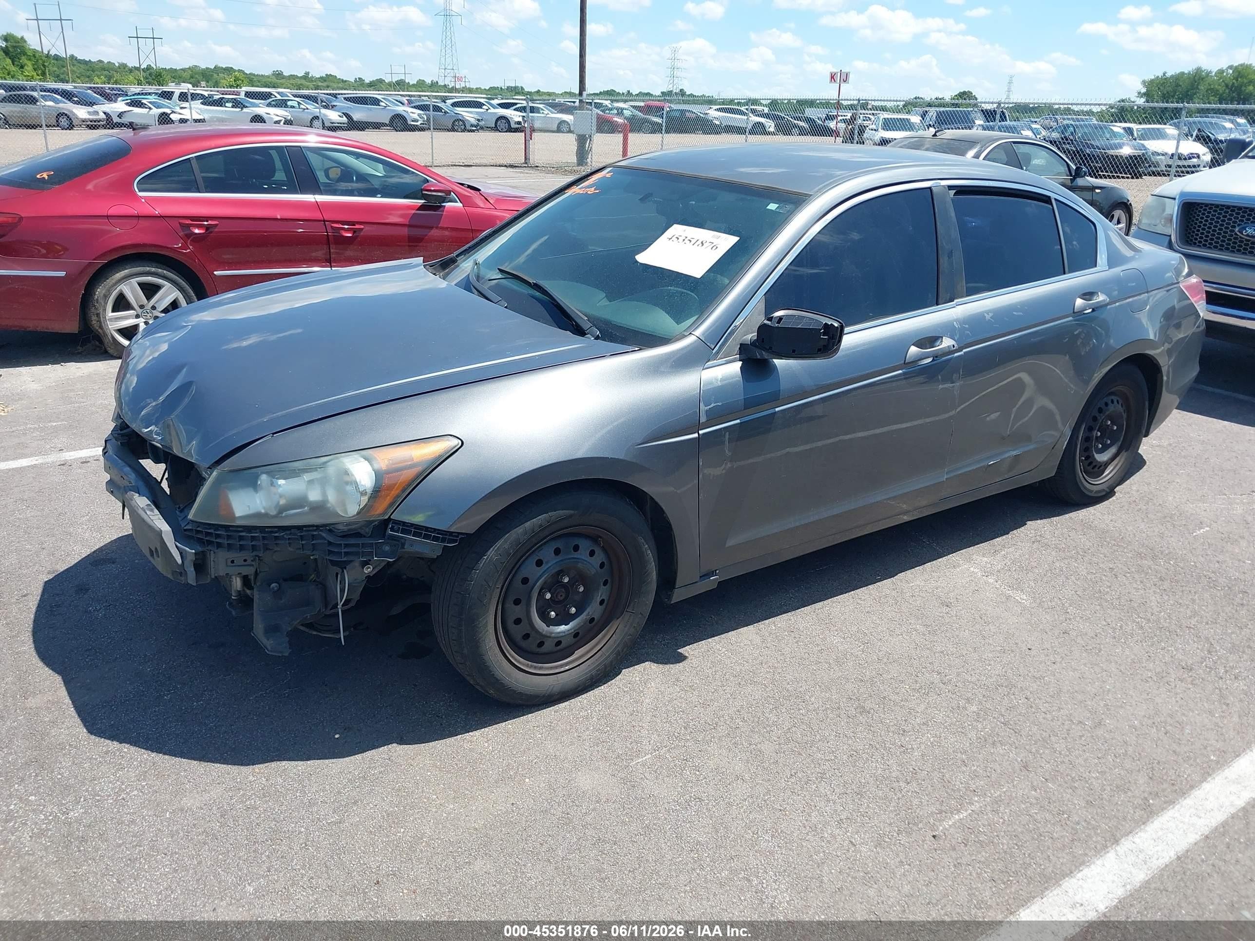 2011 Honda Accord 2.4 Lx Gray vin: 1HGCP2F37BA017401