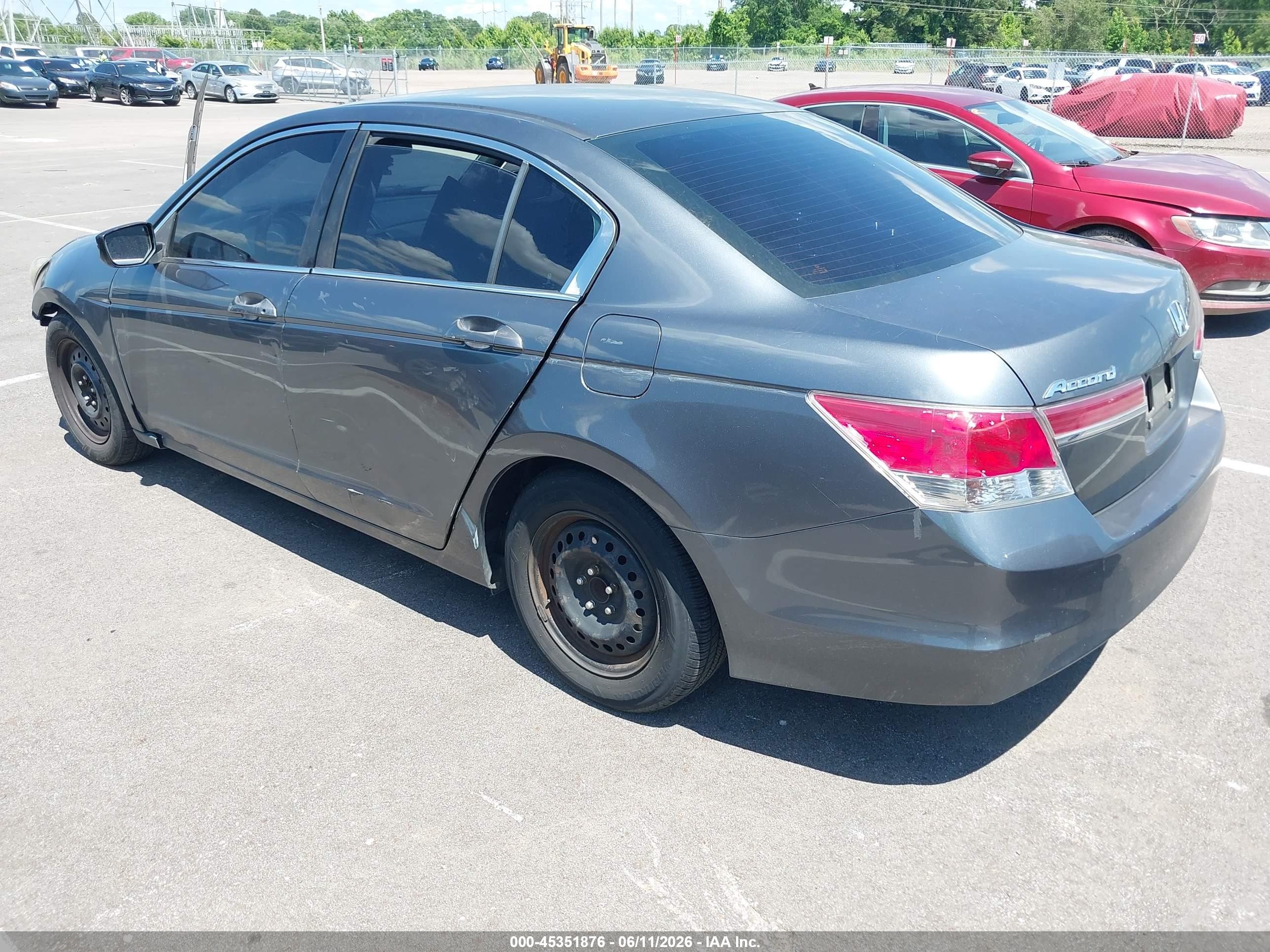 2011 Honda Accord 2.4 Lx Gray vin: 1HGCP2F37BA017401