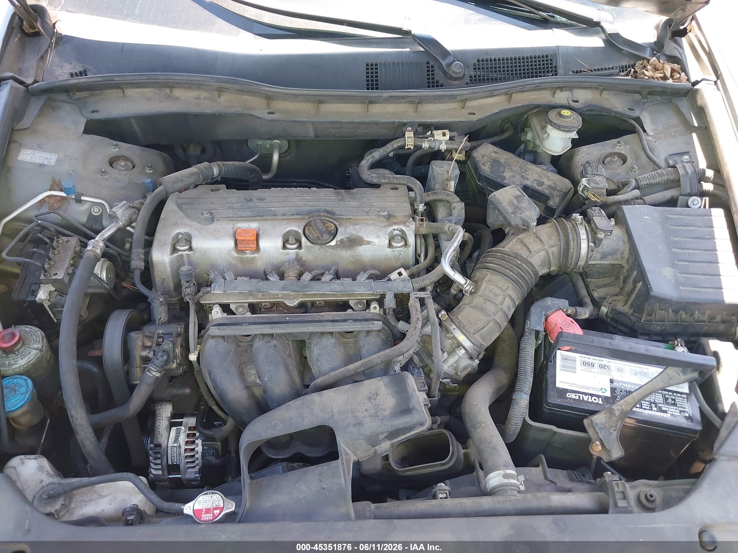 2011 Honda Accord 2.4 Lx Gray vin: 1HGCP2F37BA017401