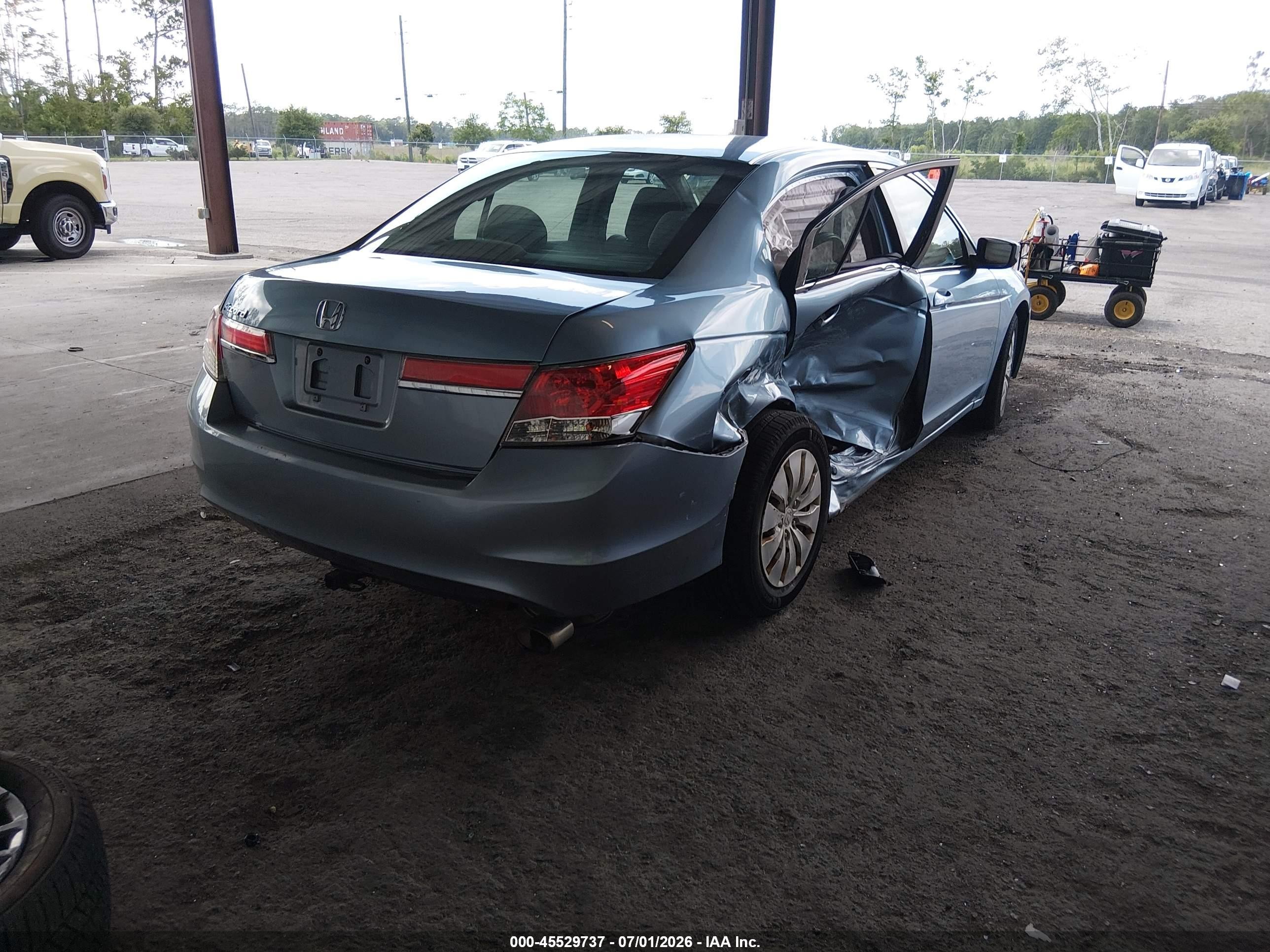 2011 Honda Accord 2.4 Lx Blue vin: 1HGCP2F37BA020847