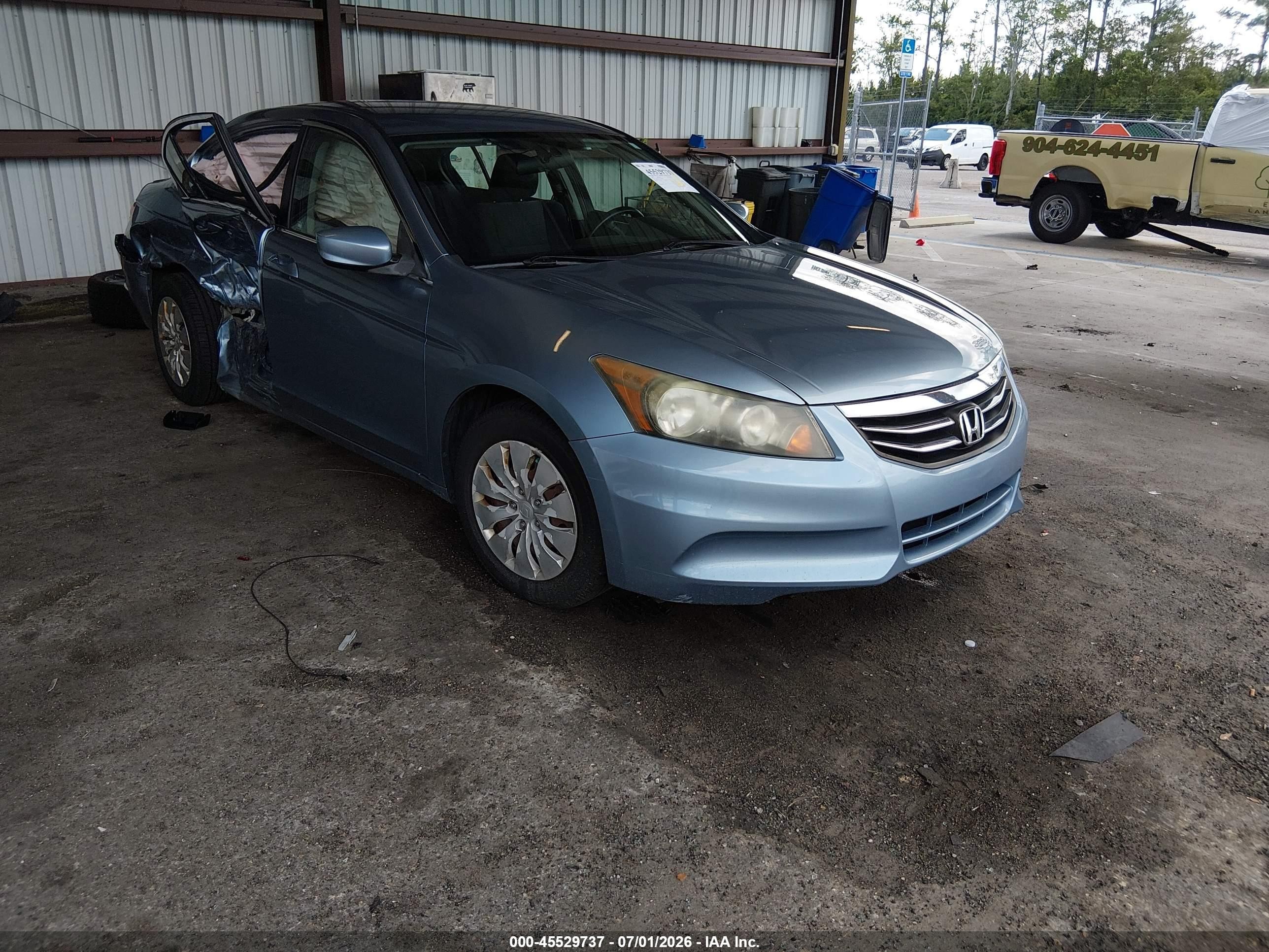 2011 Honda Accord 2.4 Lx Blue vin: 1HGCP2F37BA020847