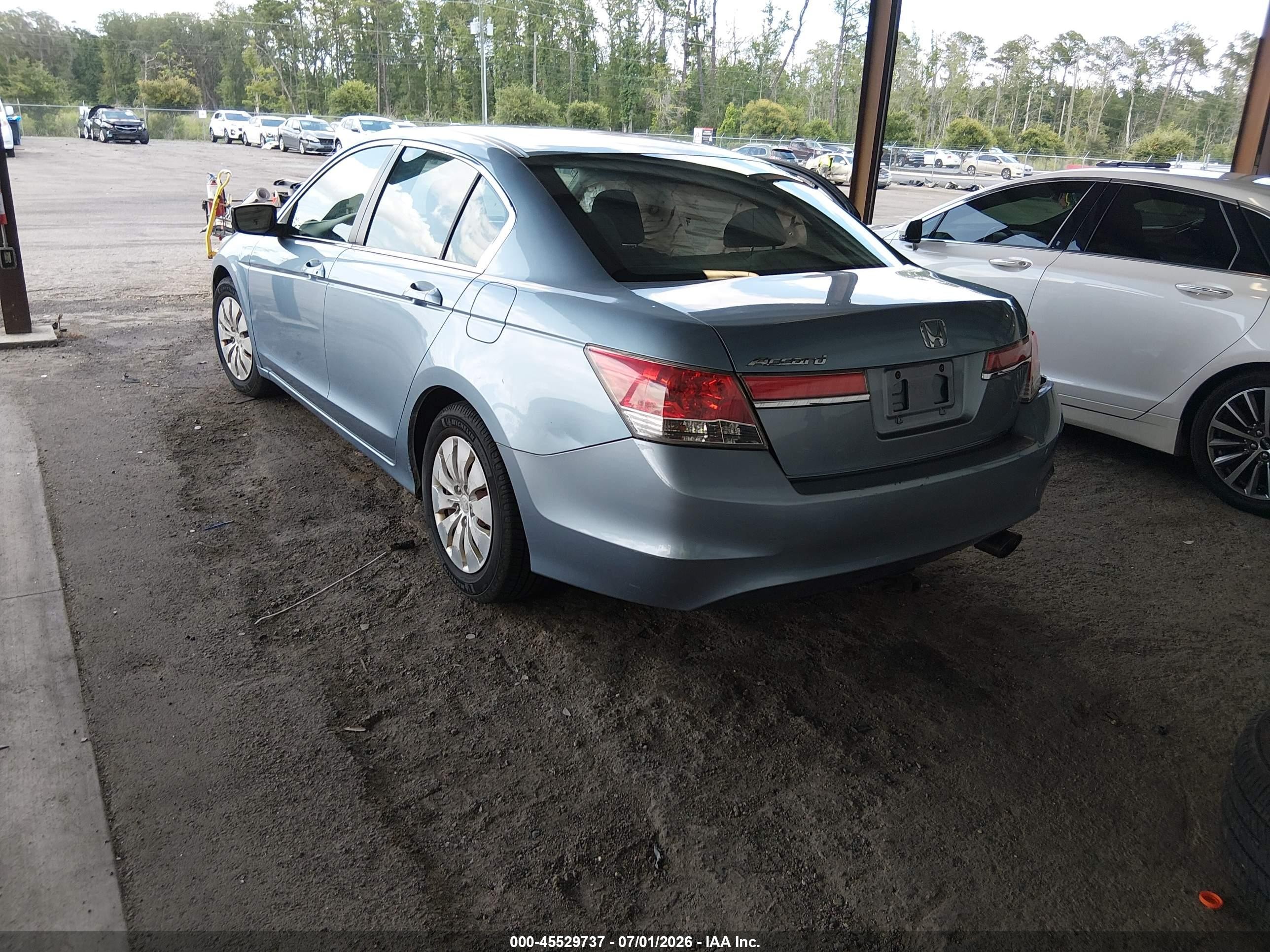 2011 Honda Accord 2.4 Lx Blue vin: 1HGCP2F37BA020847