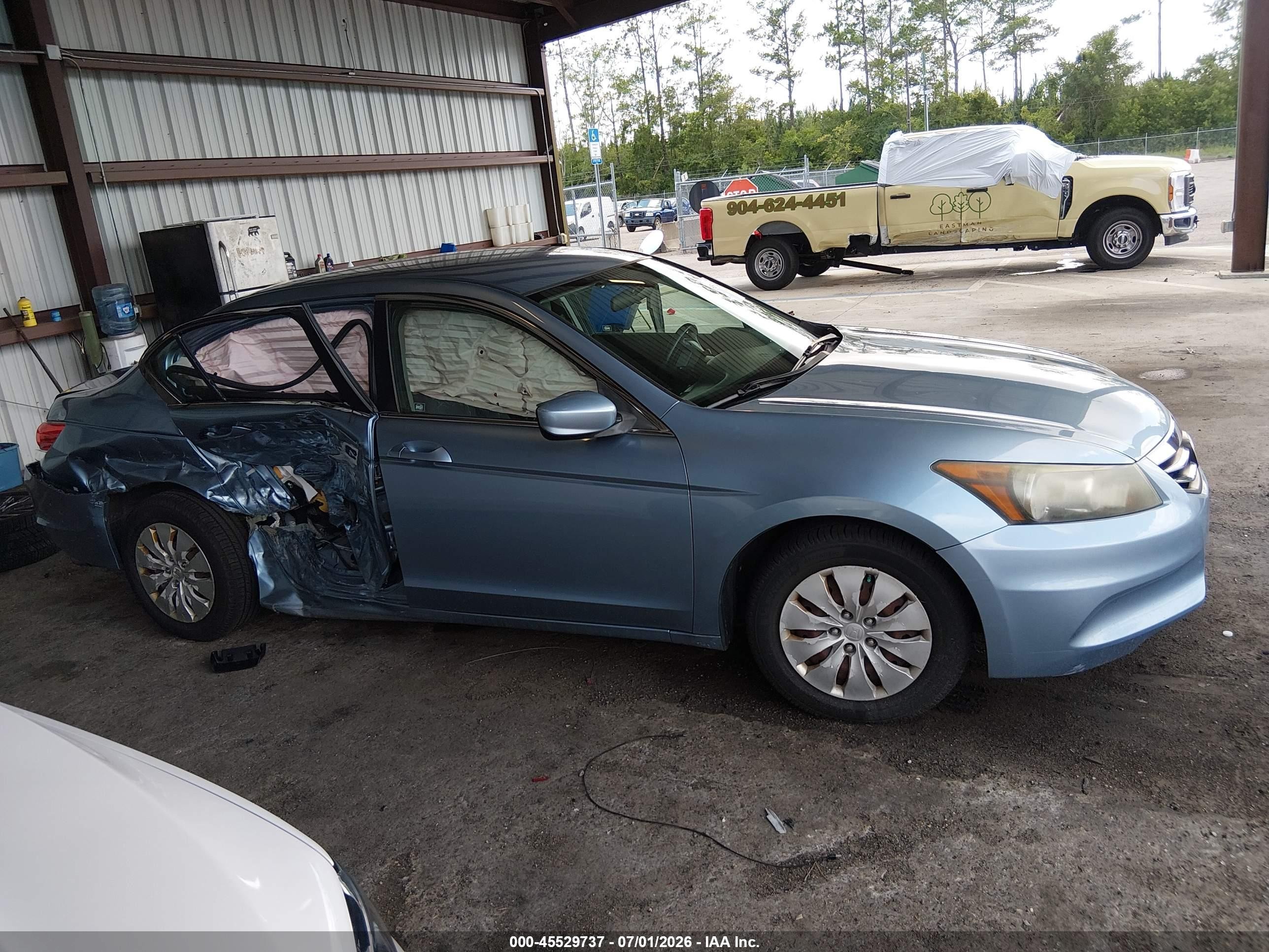 2011 Honda Accord 2.4 Lx Blue vin: 1HGCP2F37BA020847