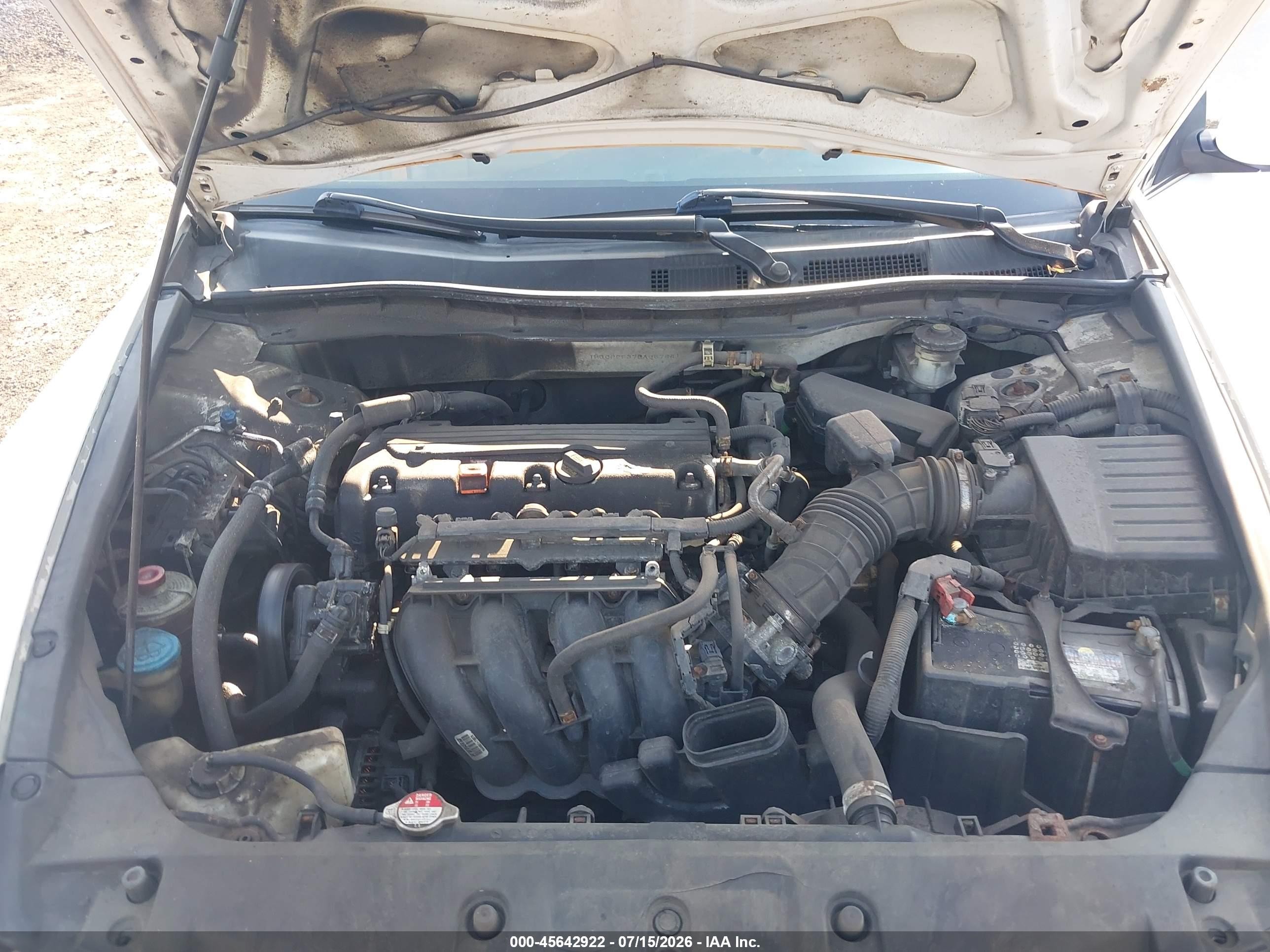 2011 Honda Accord 2.4 Lx White vin: 1HGCP2F37BA057641