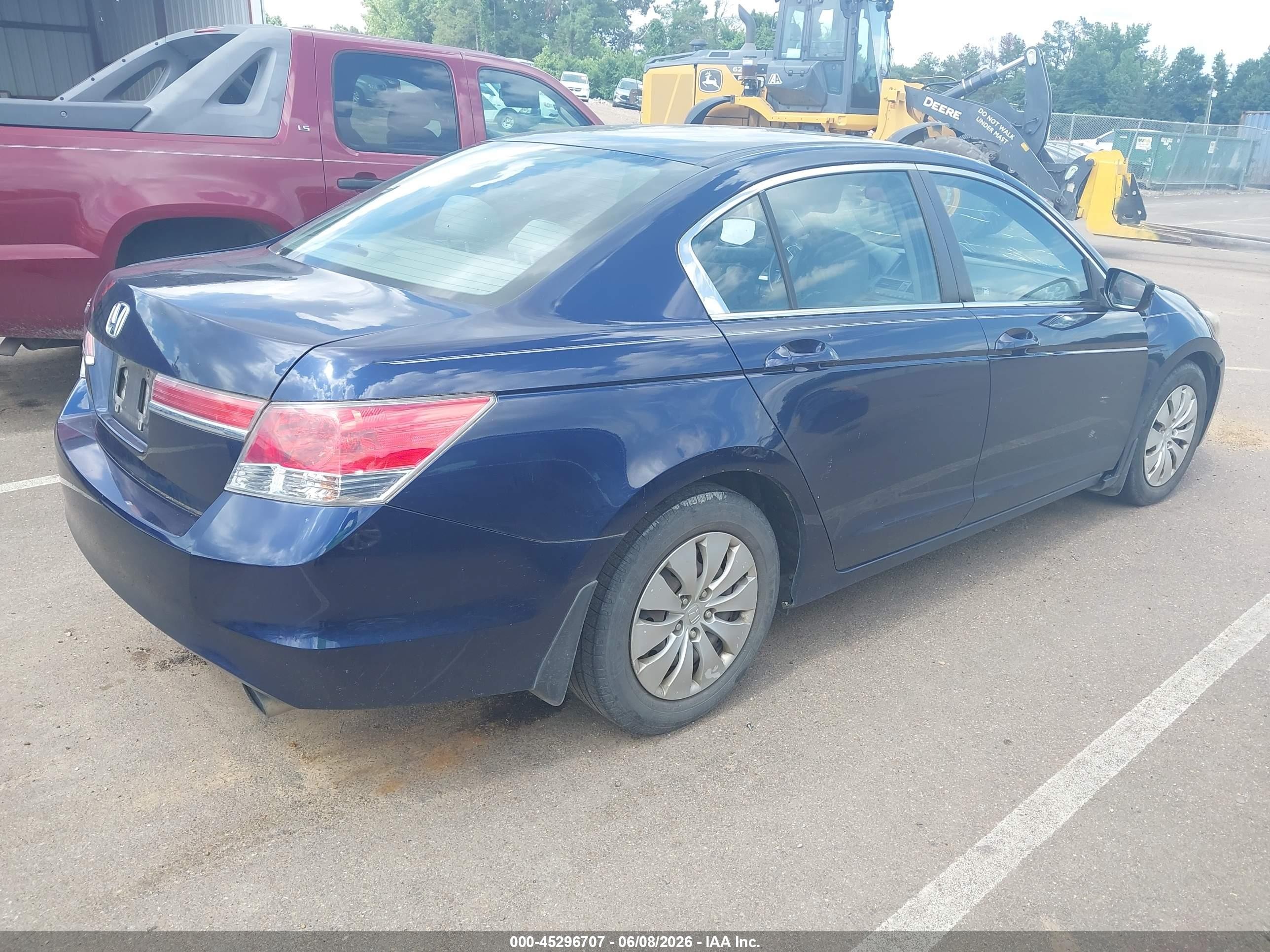 2011 Honda Accord 2.4 Lx Blue vin: 1HGCP2F37BA069580