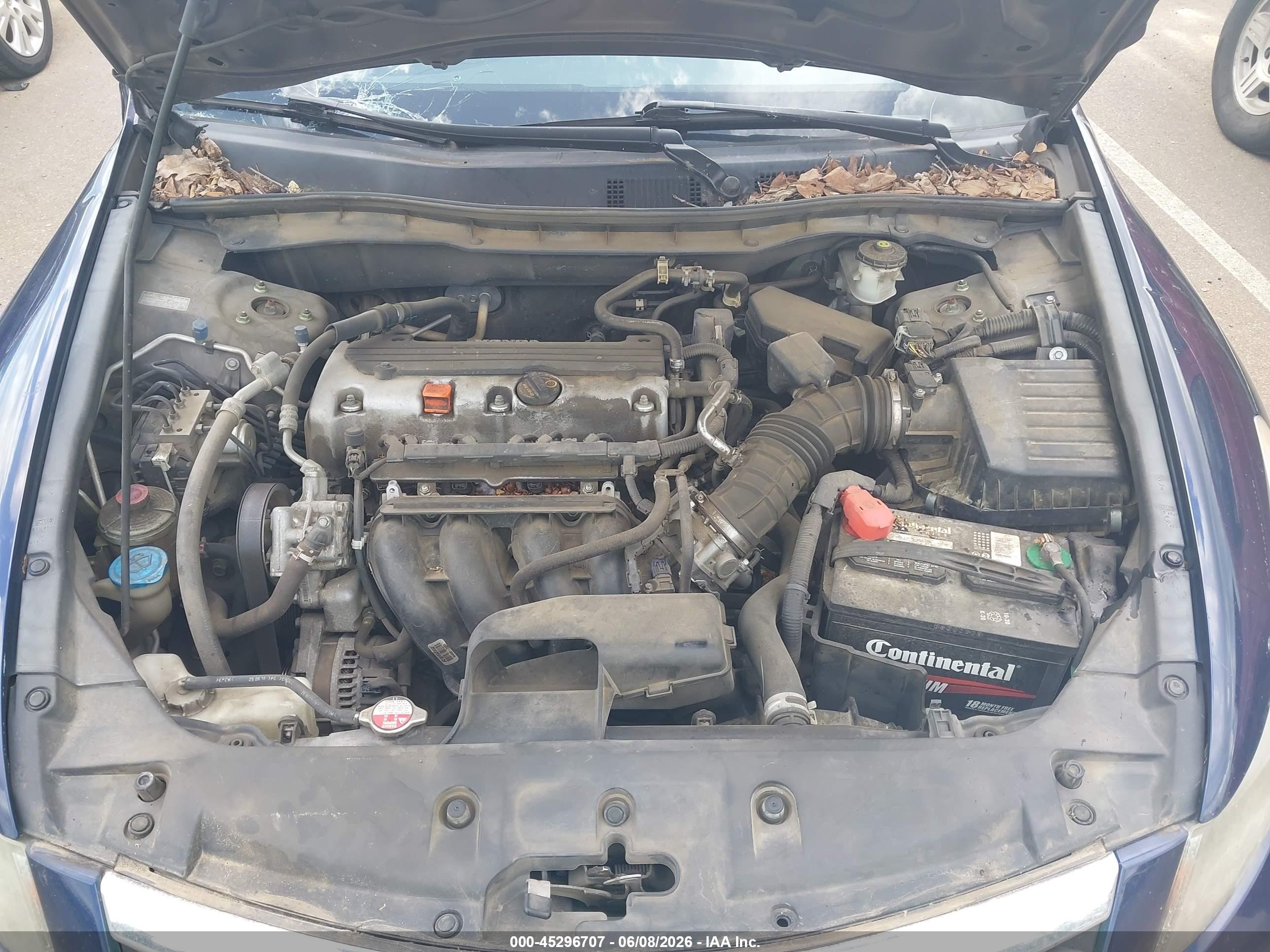 2011 Honda Accord 2.4 Lx Blue vin: 1HGCP2F37BA069580