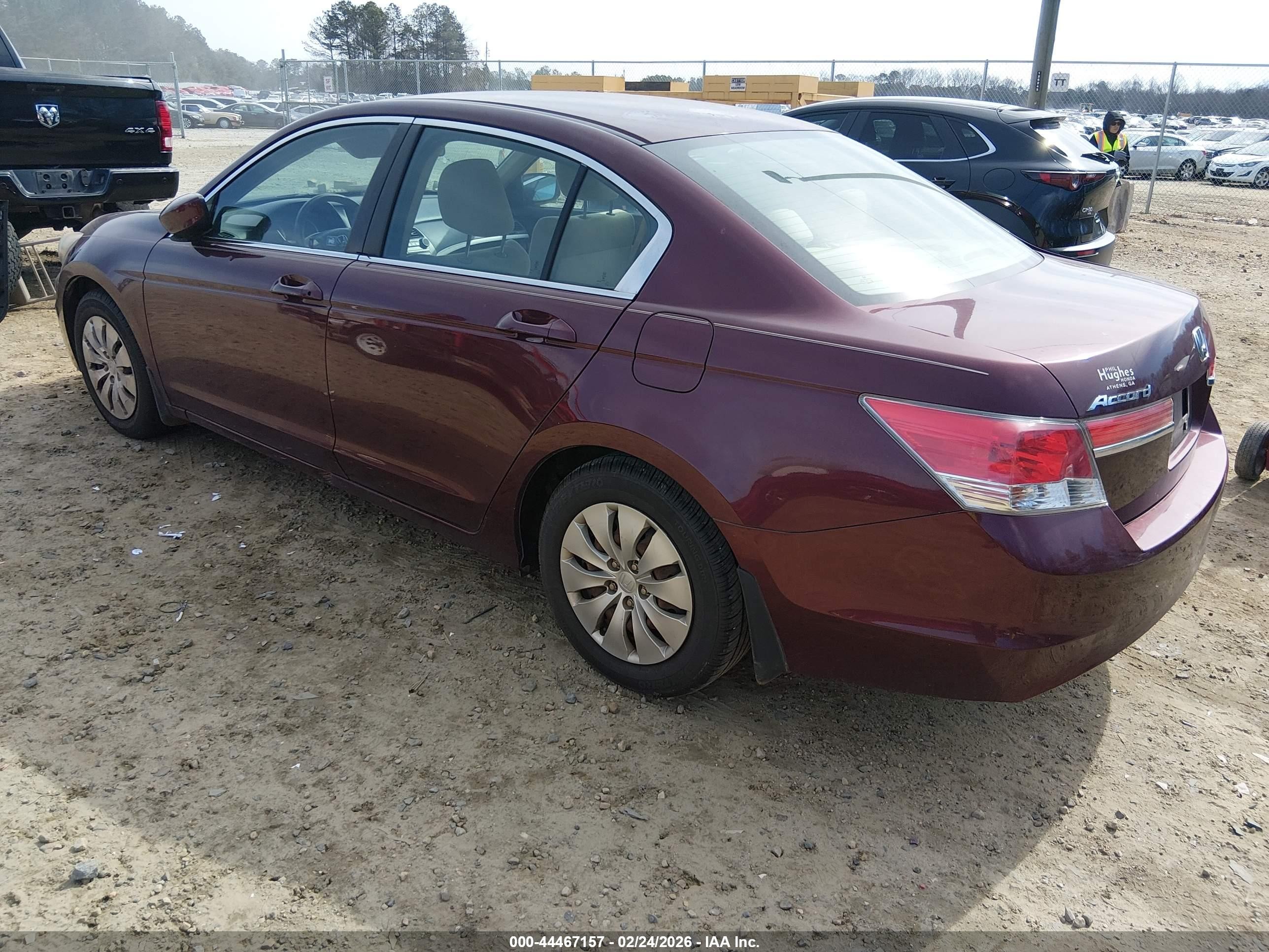2011 Honda Accord 2.4 Lx Темно-бордовый vin: 1HGCP2F37BA071183