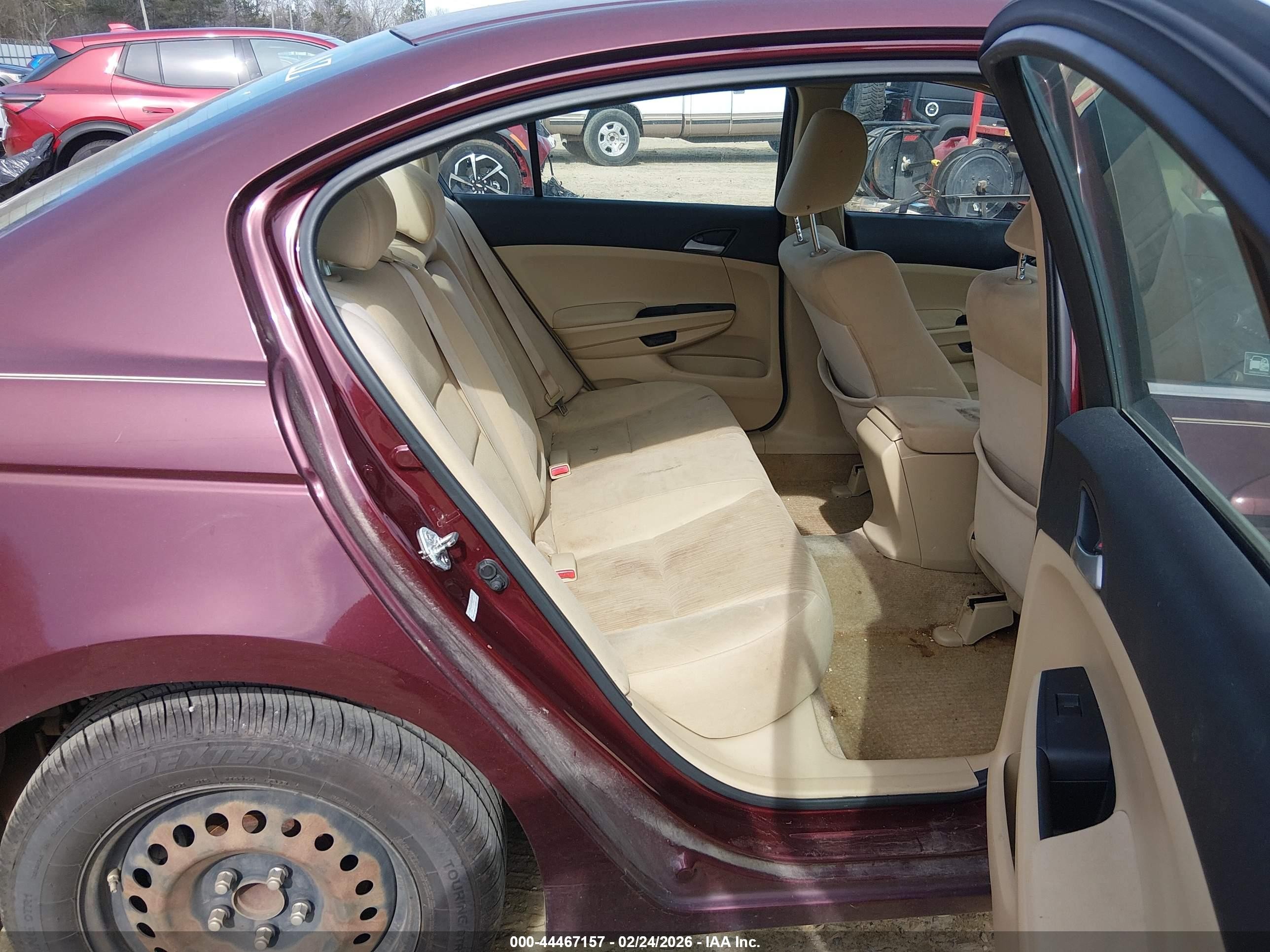 2011 Honda Accord 2.4 Lx Темно-бордовый vin: 1HGCP2F37BA071183