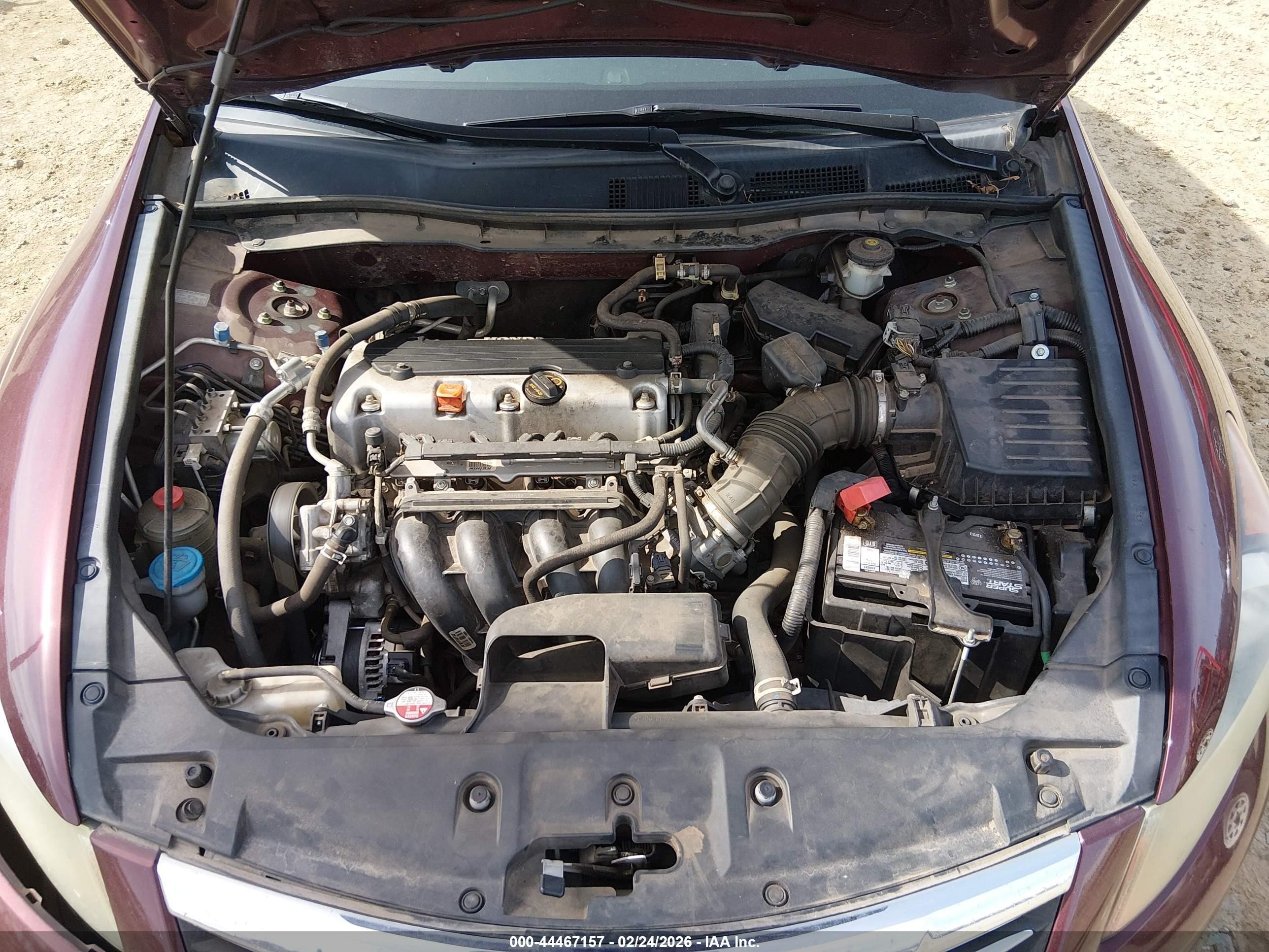 2011 Honda Accord 2.4 Lx Темно-бордовый vin: 1HGCP2F37BA071183