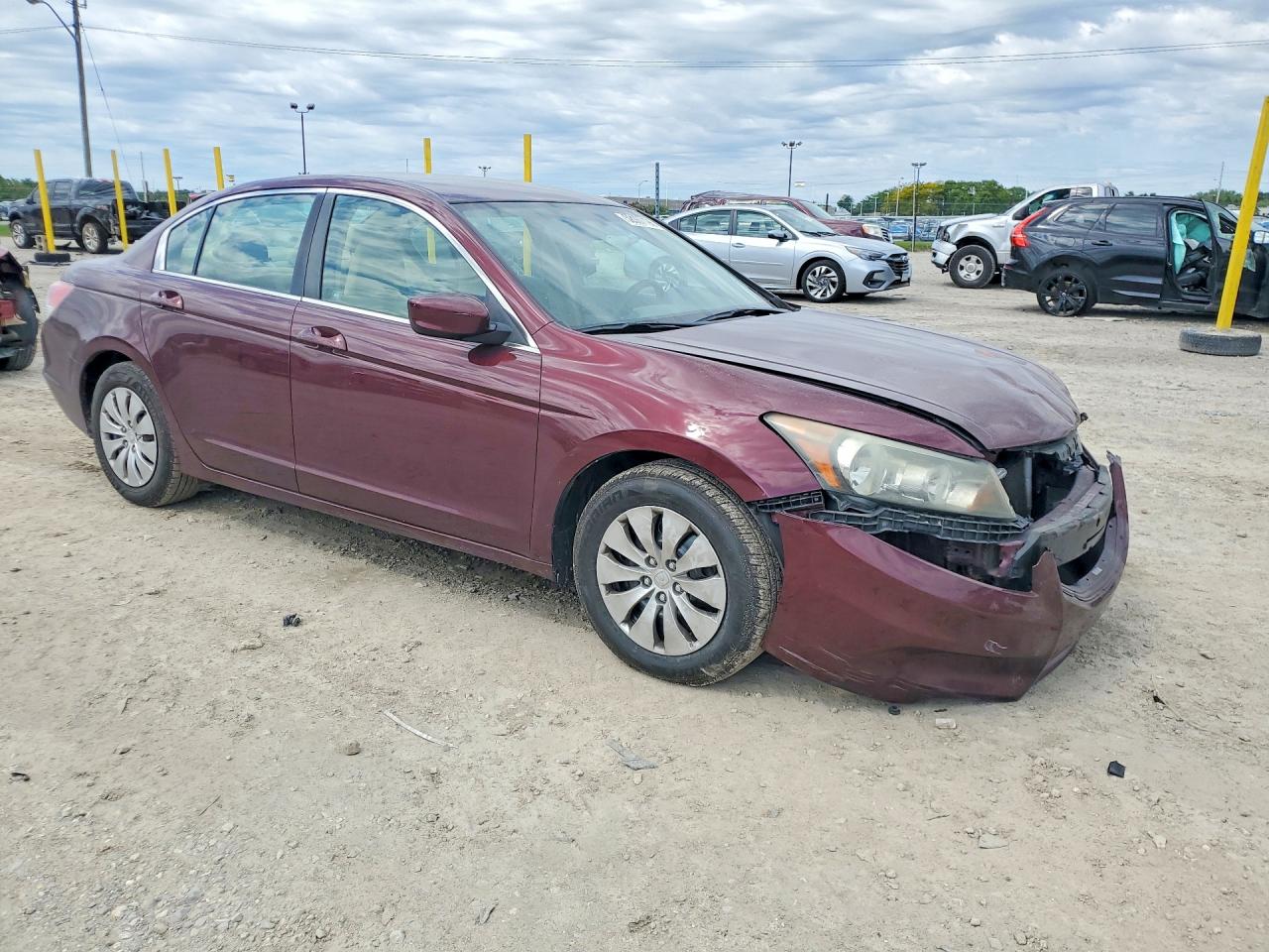 2011 Honda Accord Lx Maroon vin: 1HGCP2F37BA084130
