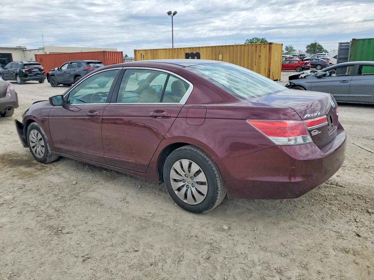 2011 Honda Accord Lx Maroon vin: 1HGCP2F37BA084130