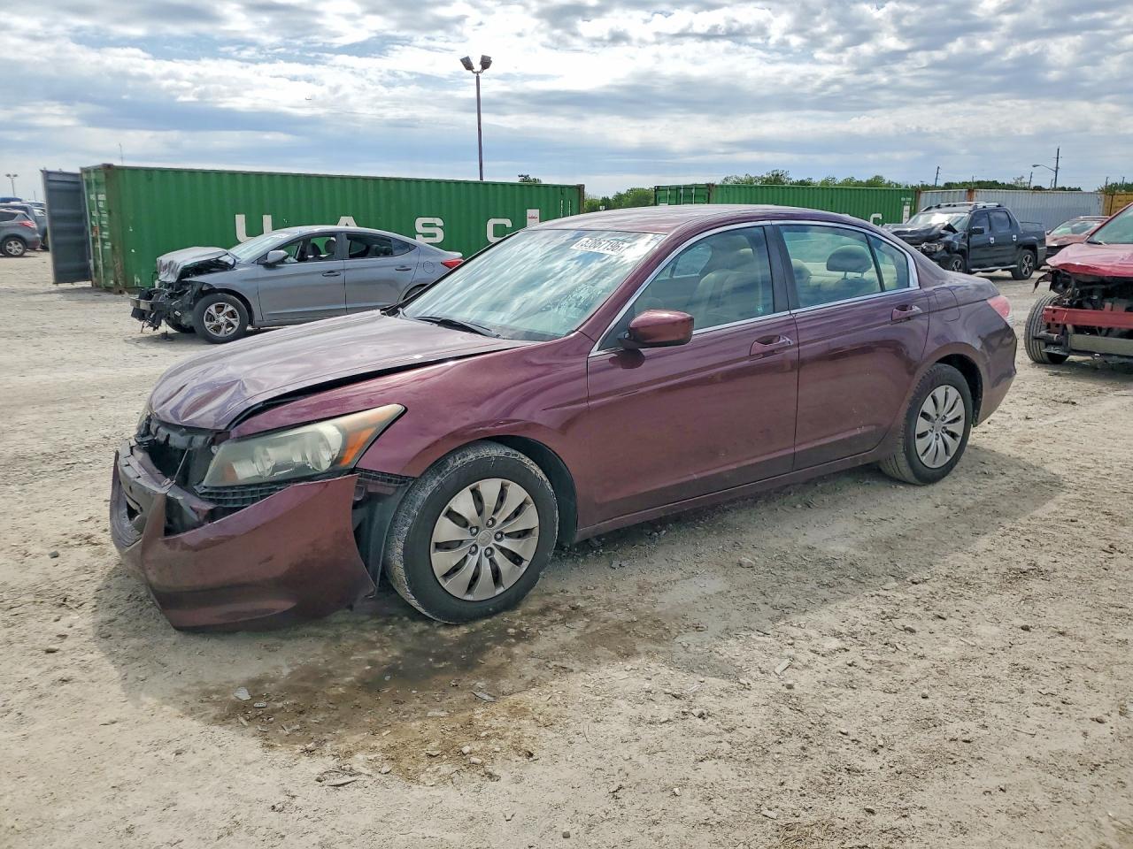 2011 Honda Accord Lx Maroon vin: 1HGCP2F37BA084130