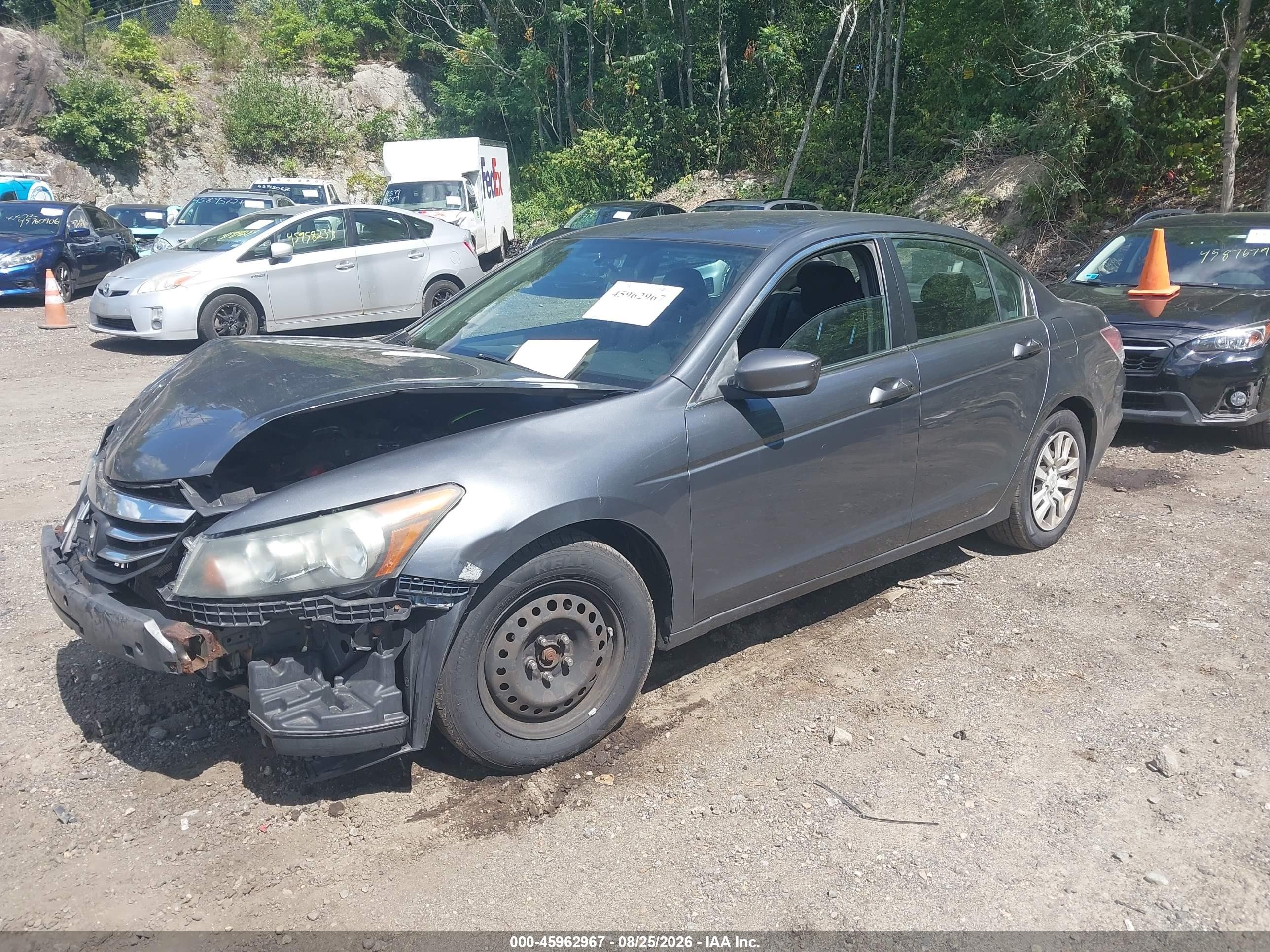 2011 Honda Accord 2.4 Lx Gray vin: 1HGCP2F37BA090820