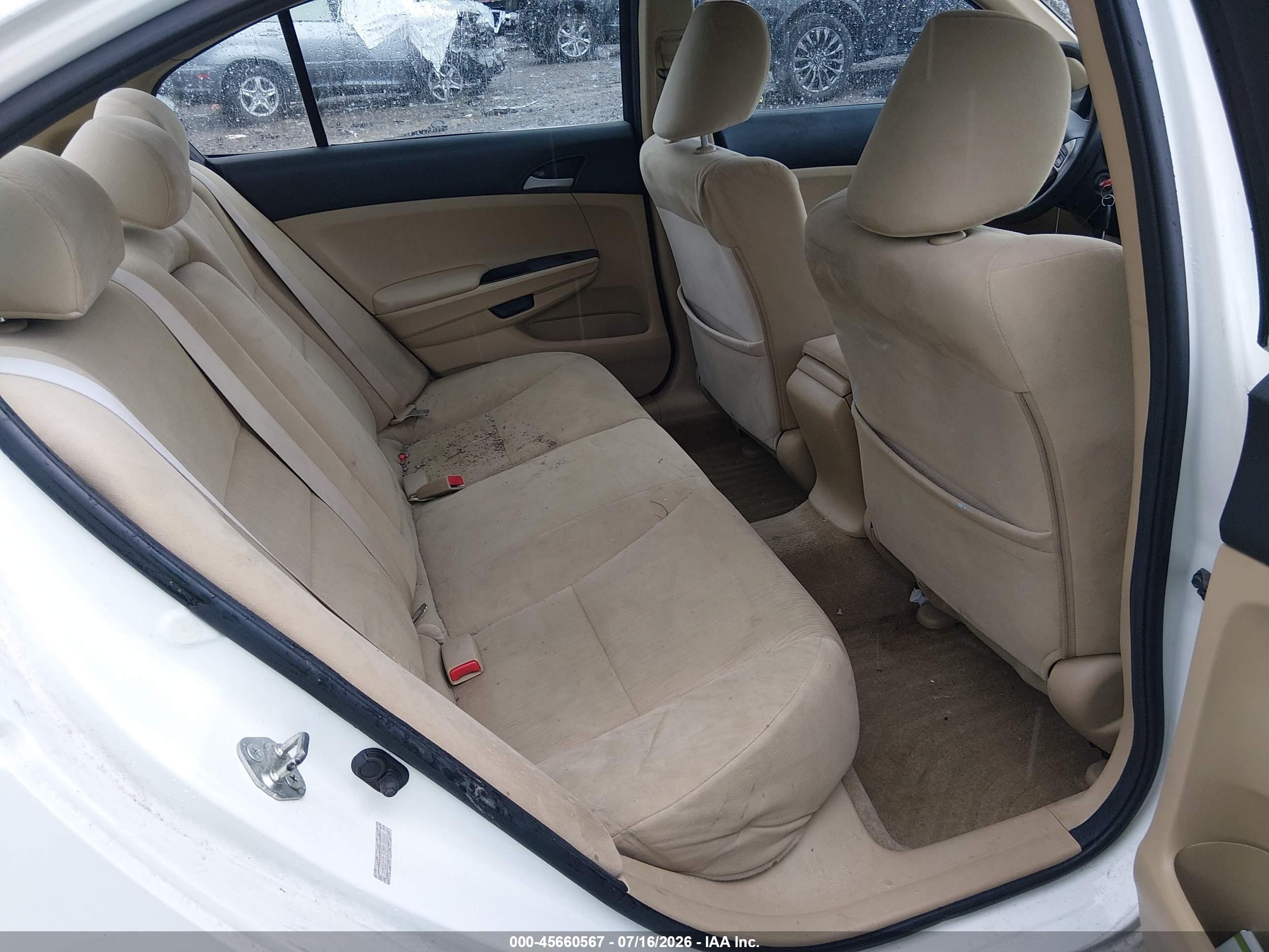 2011 Honda Accord 2.4 Lx White vin: 1HGCP2F37BA106661