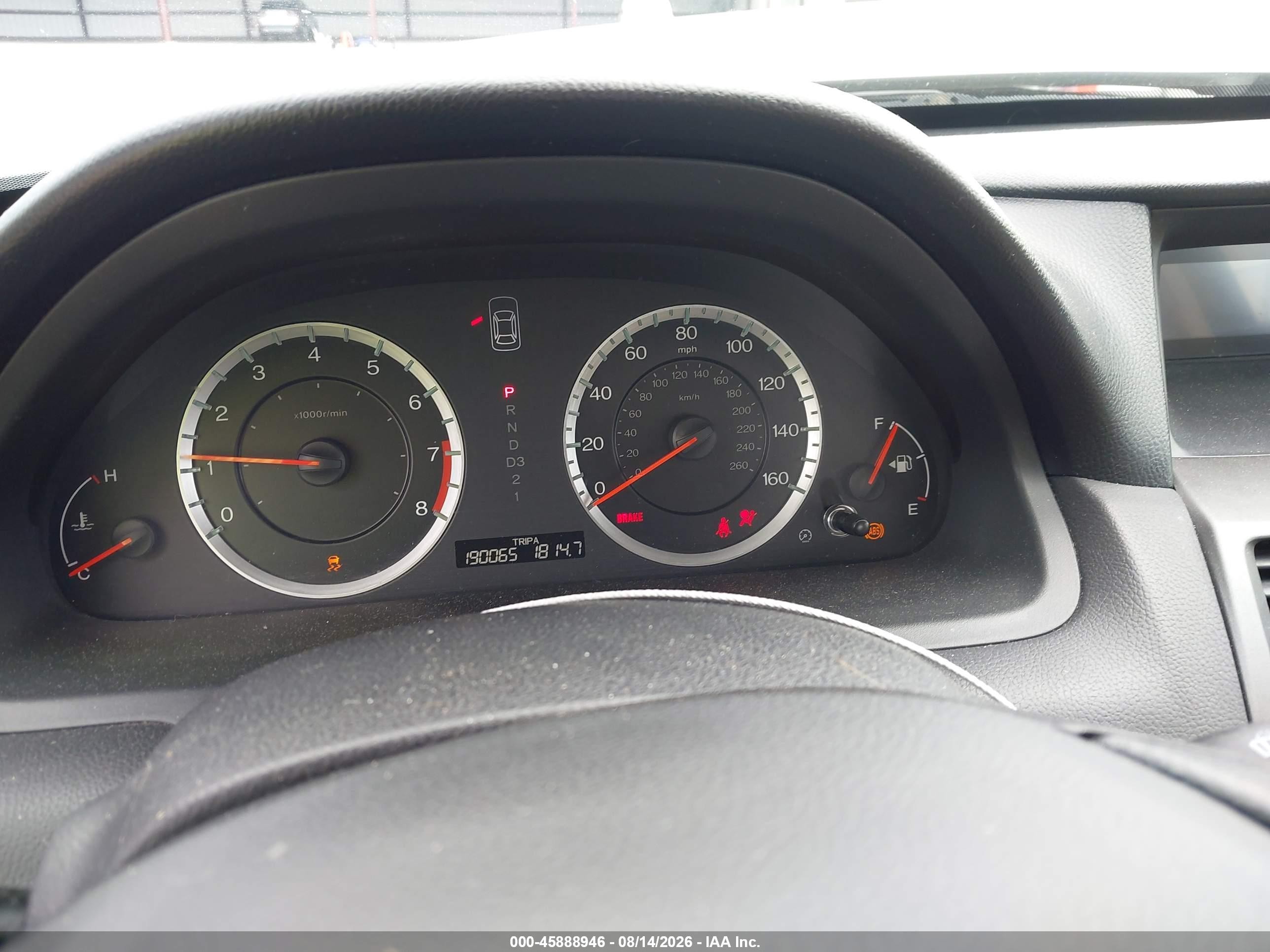 2011 Honda Accord 2.4 Lx White vin: 1HGCP2F37BA107938