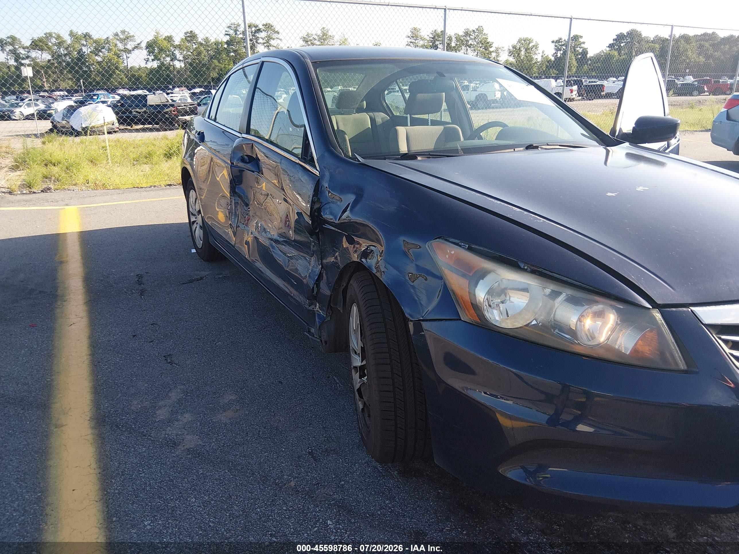 2011 Honda Accord 2.4 Lx Синий vin: 1HGCP2F37BA127655