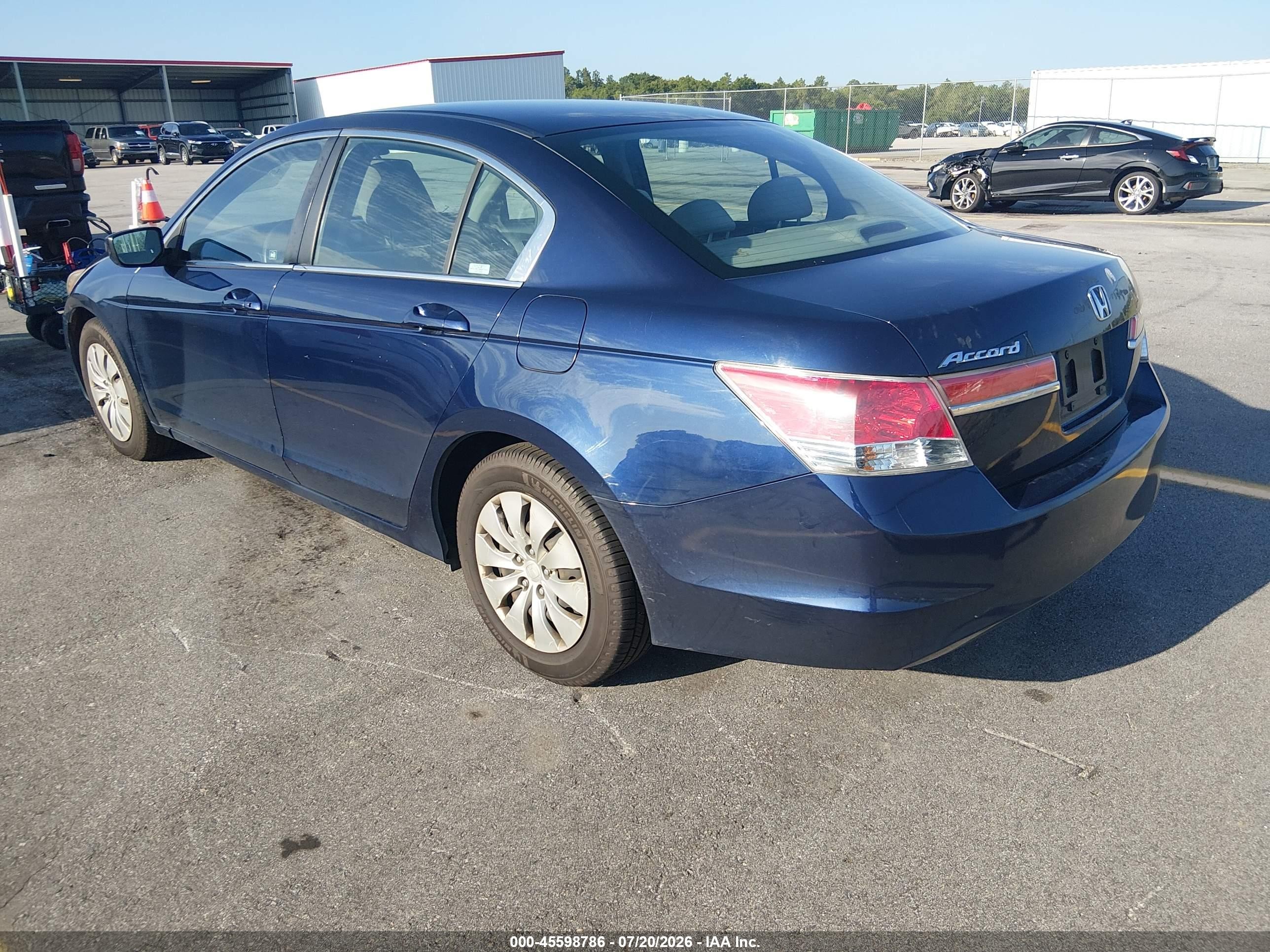 2011 Honda Accord 2.4 Lx Синий vin: 1HGCP2F37BA127655