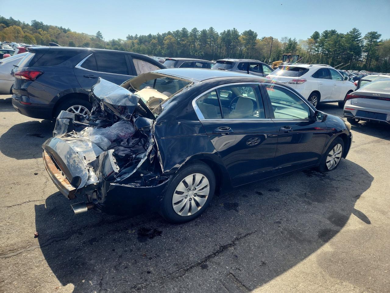 2012 Honda Accord Lx Black vin: 1HGCP2F37CA008585