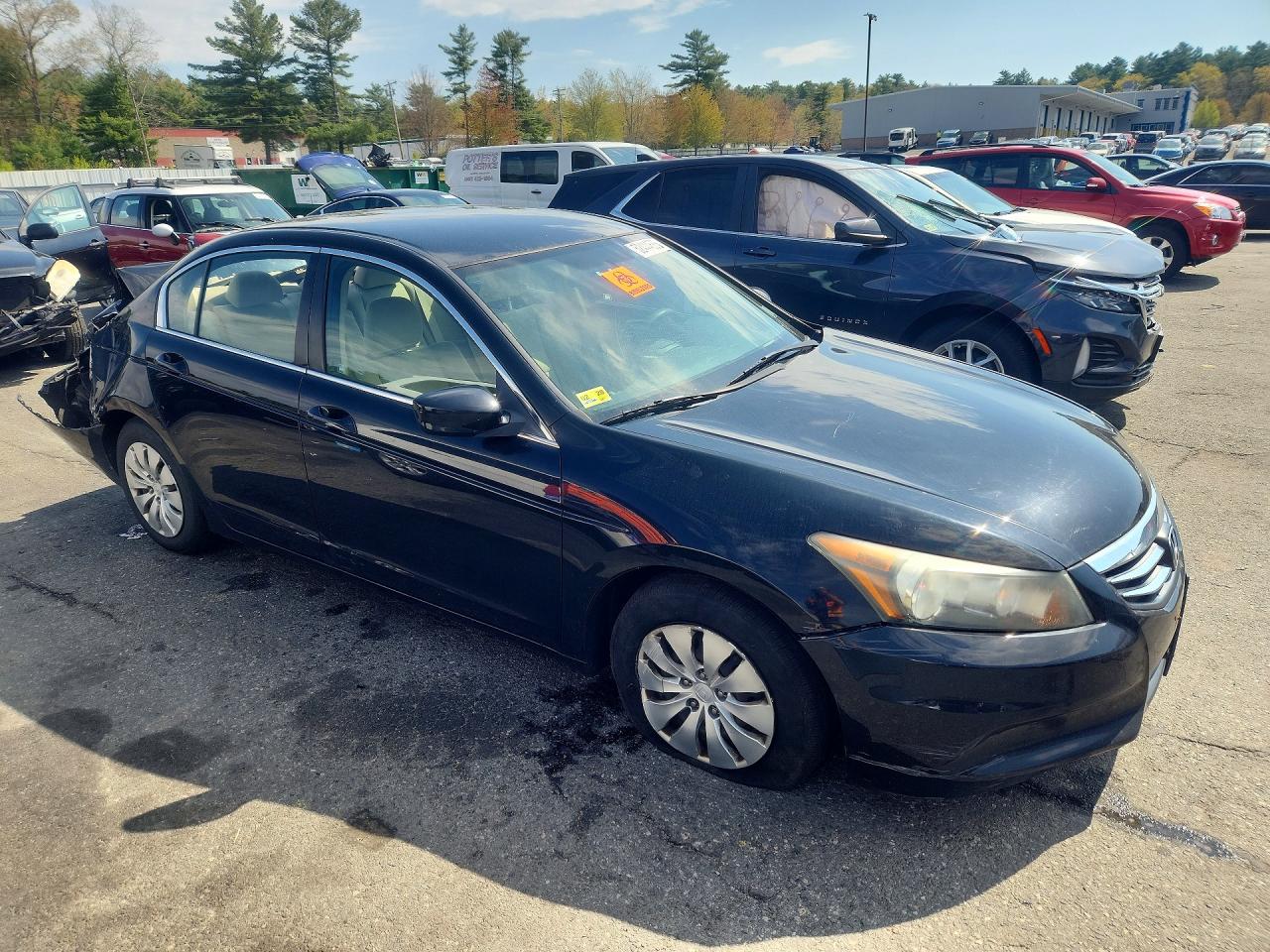 2012 Honda Accord Lx Black vin: 1HGCP2F37CA008585