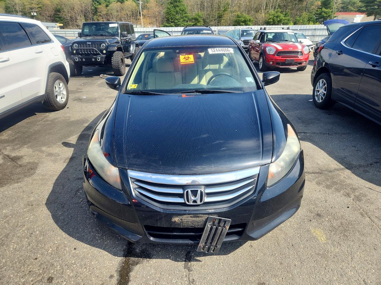 2012 Honda Accord Lx Black vin: 1HGCP2F37CA008585