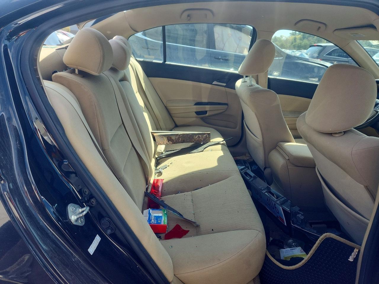 2012 Honda Accord Lx Black vin: 1HGCP2F37CA008585