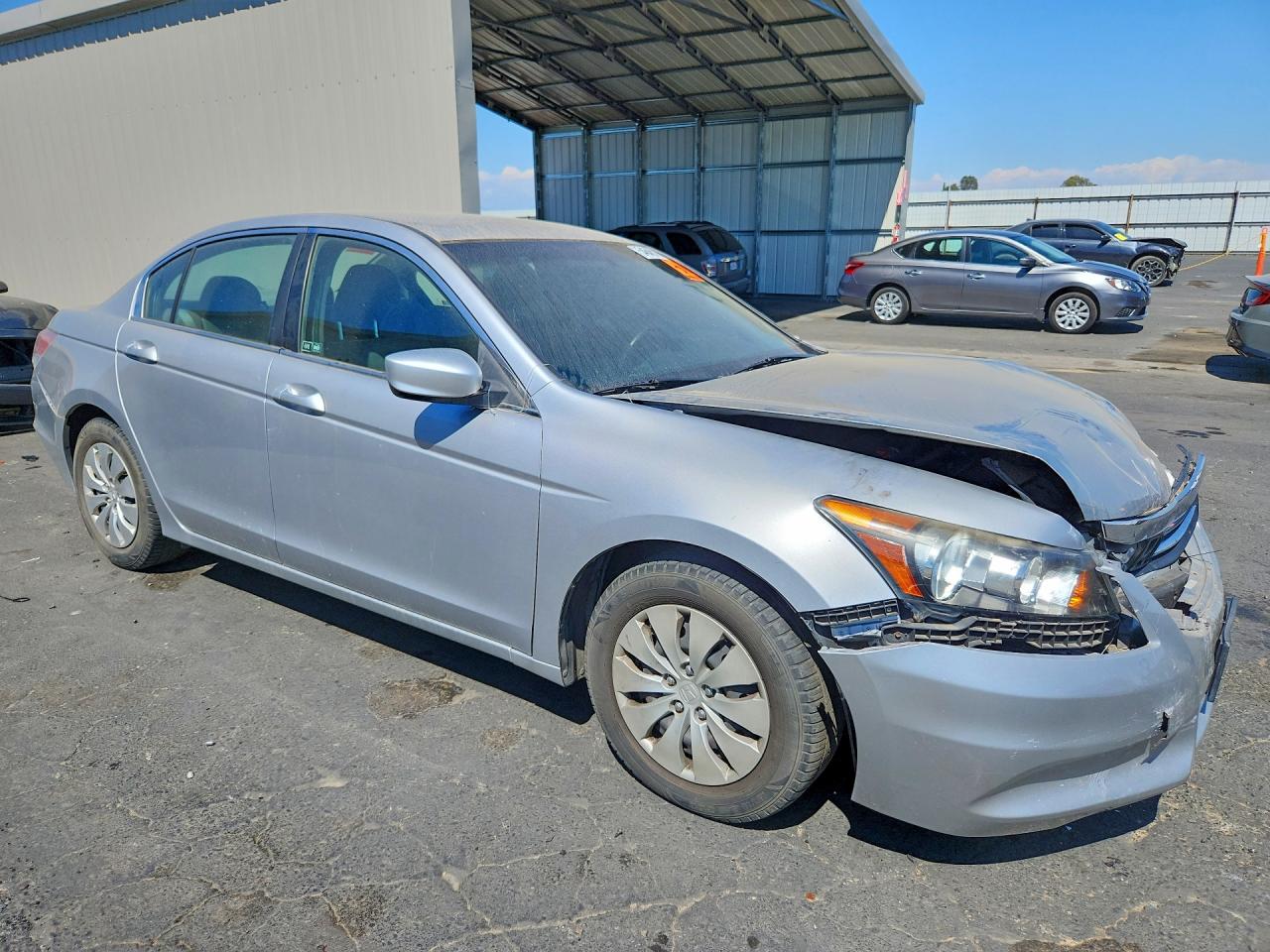 2012 Honda Accord Lx Silver vin: 1HGCP2F37CA033227