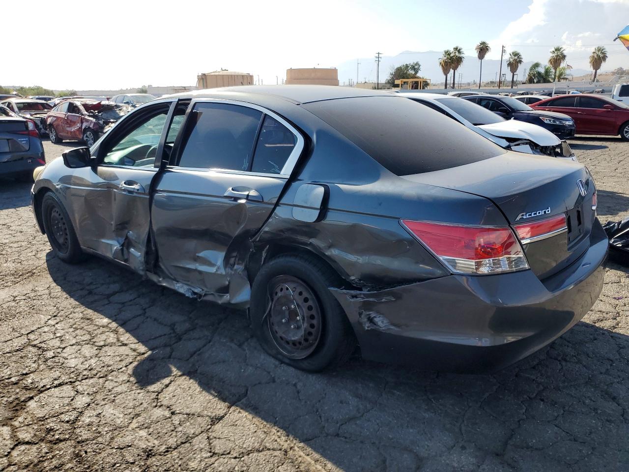 2012 Honda Accord Lx Gray vin: 1HGCP2F37CA055891