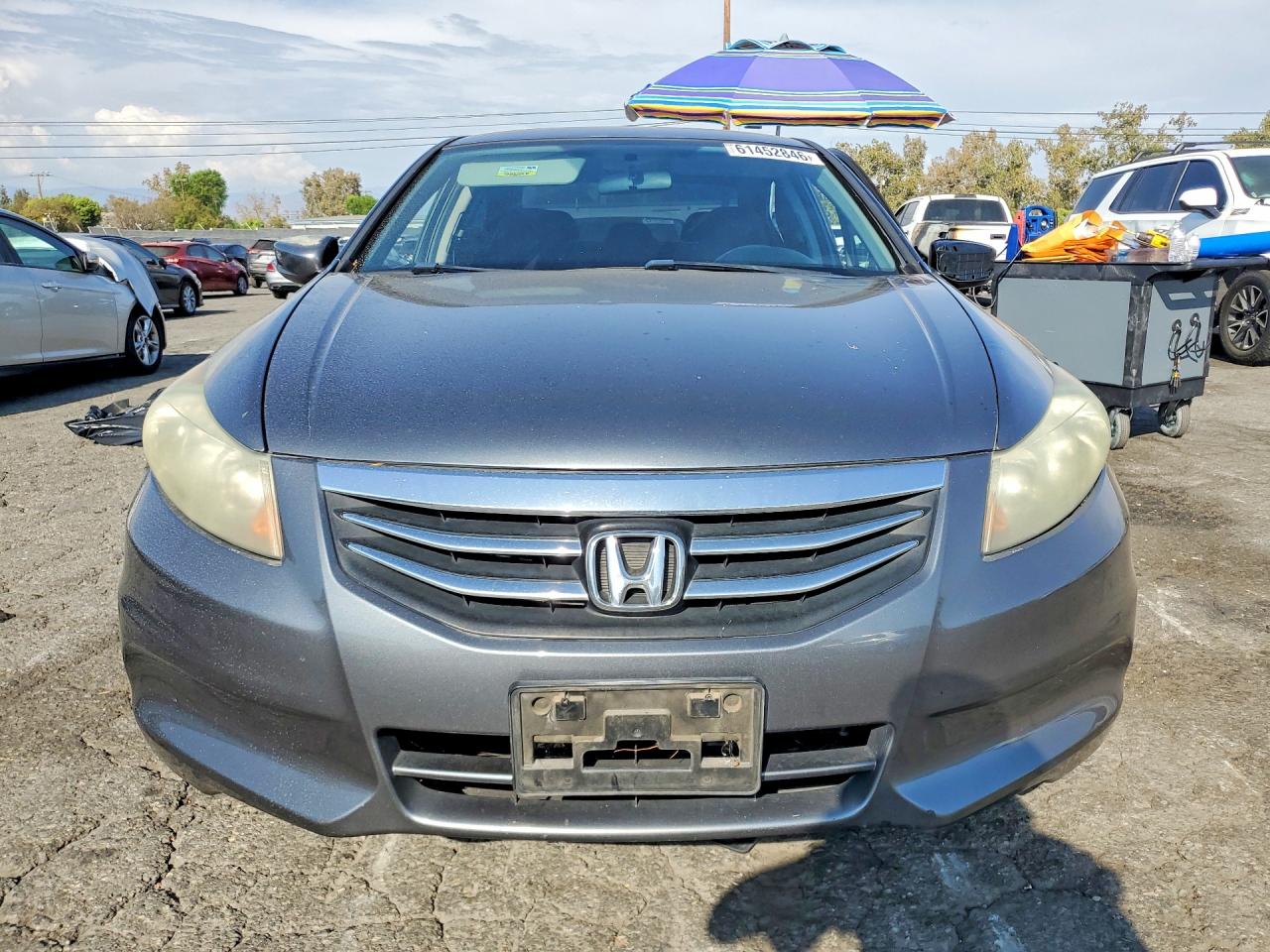 2012 Honda Accord Lx Gray vin: 1HGCP2F37CA055891