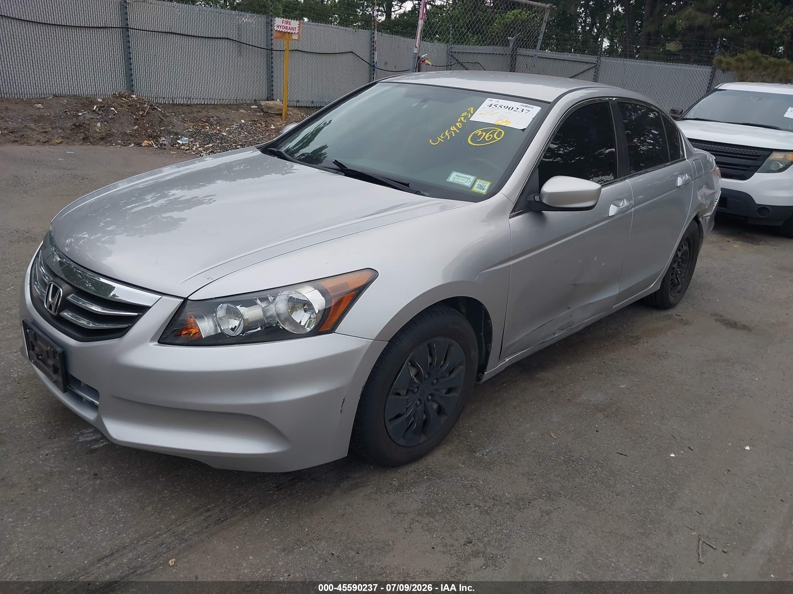 2012 Honda Accord 2.4 Lx Silver vin: 1HGCP2F37CA086199