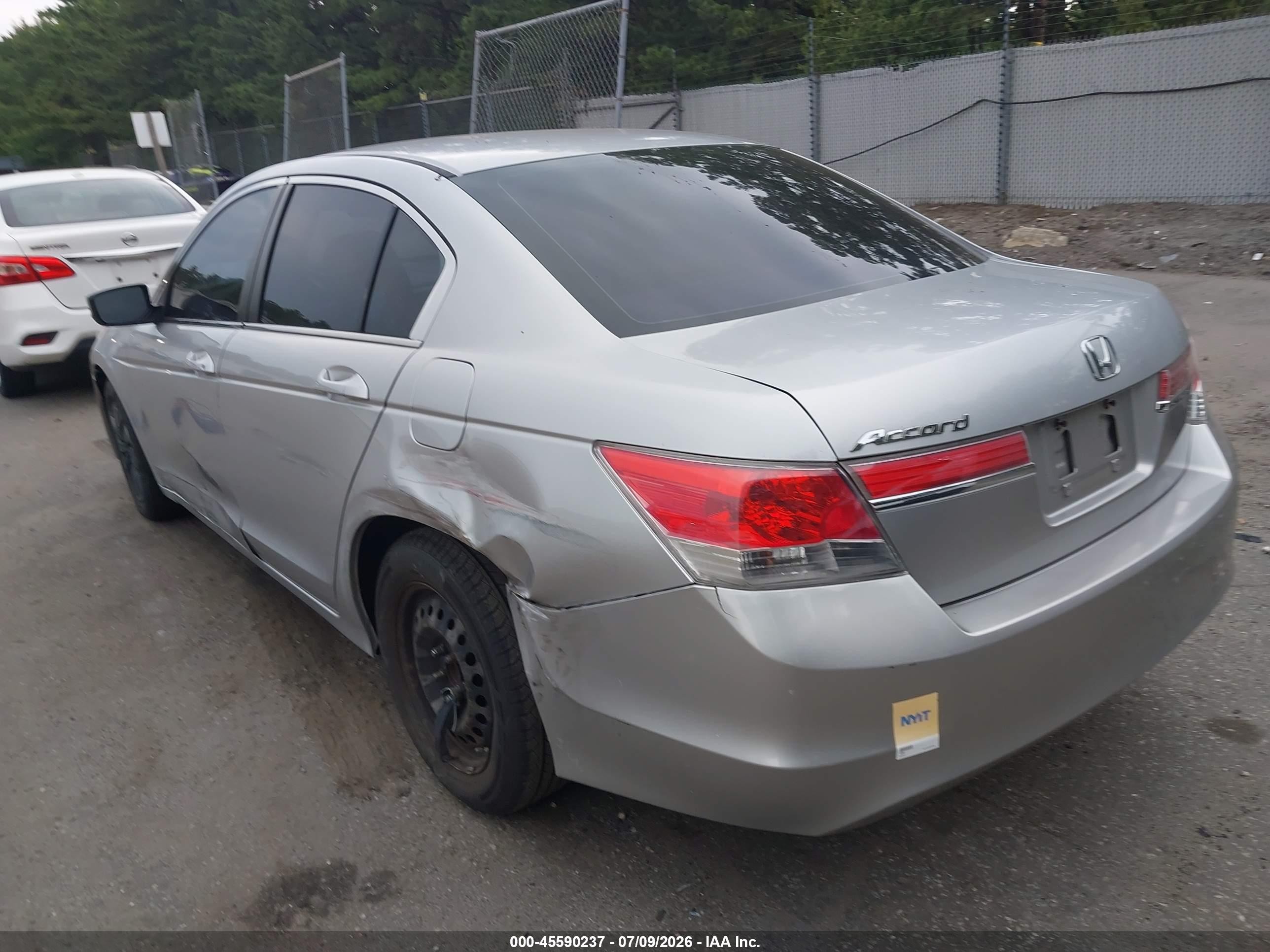 2012 Honda Accord 2.4 Lx Silver vin: 1HGCP2F37CA086199