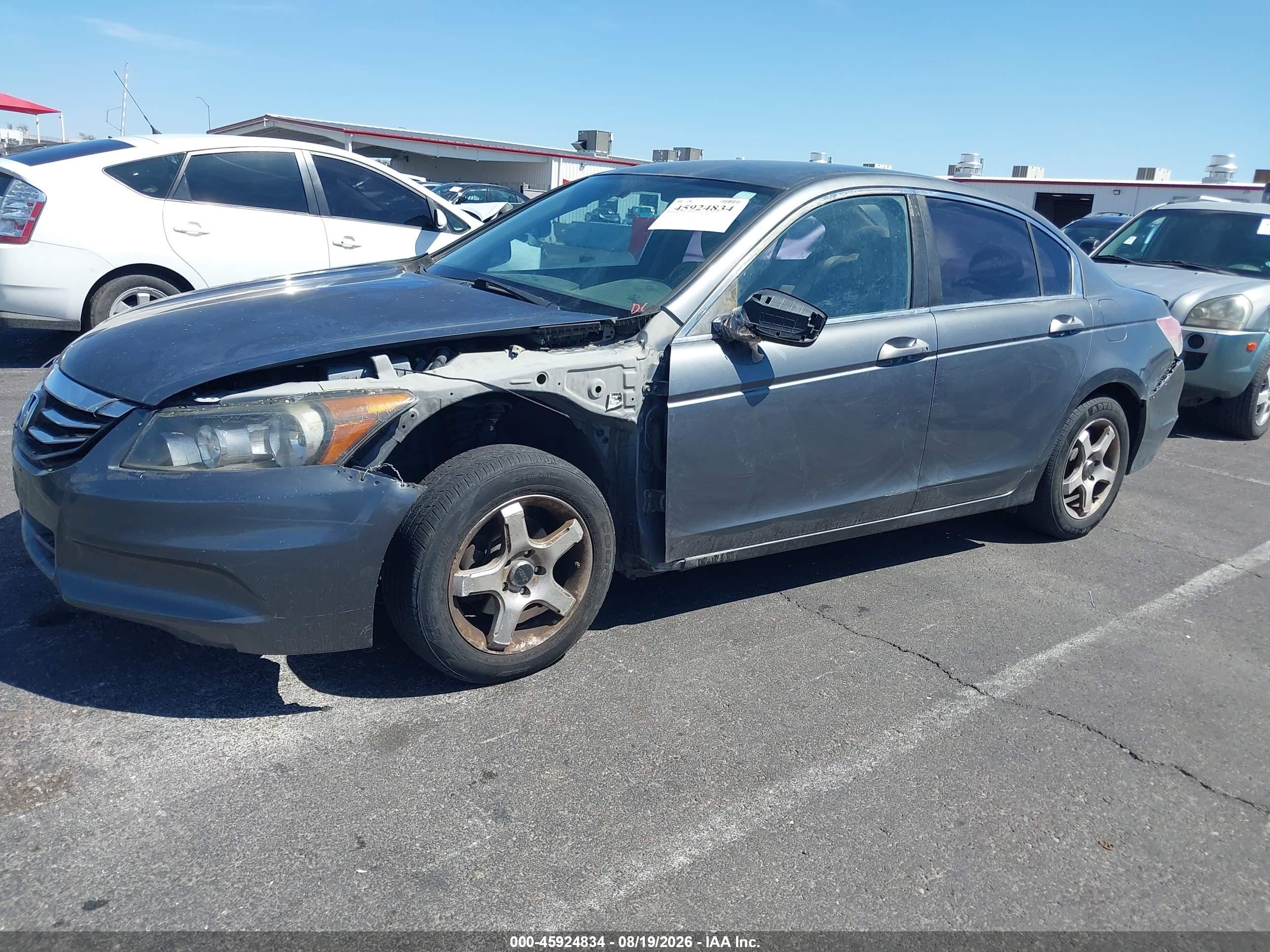 2012 Honda Accord Sdn Lx Gray vin: 1HGCP2F37CA099230