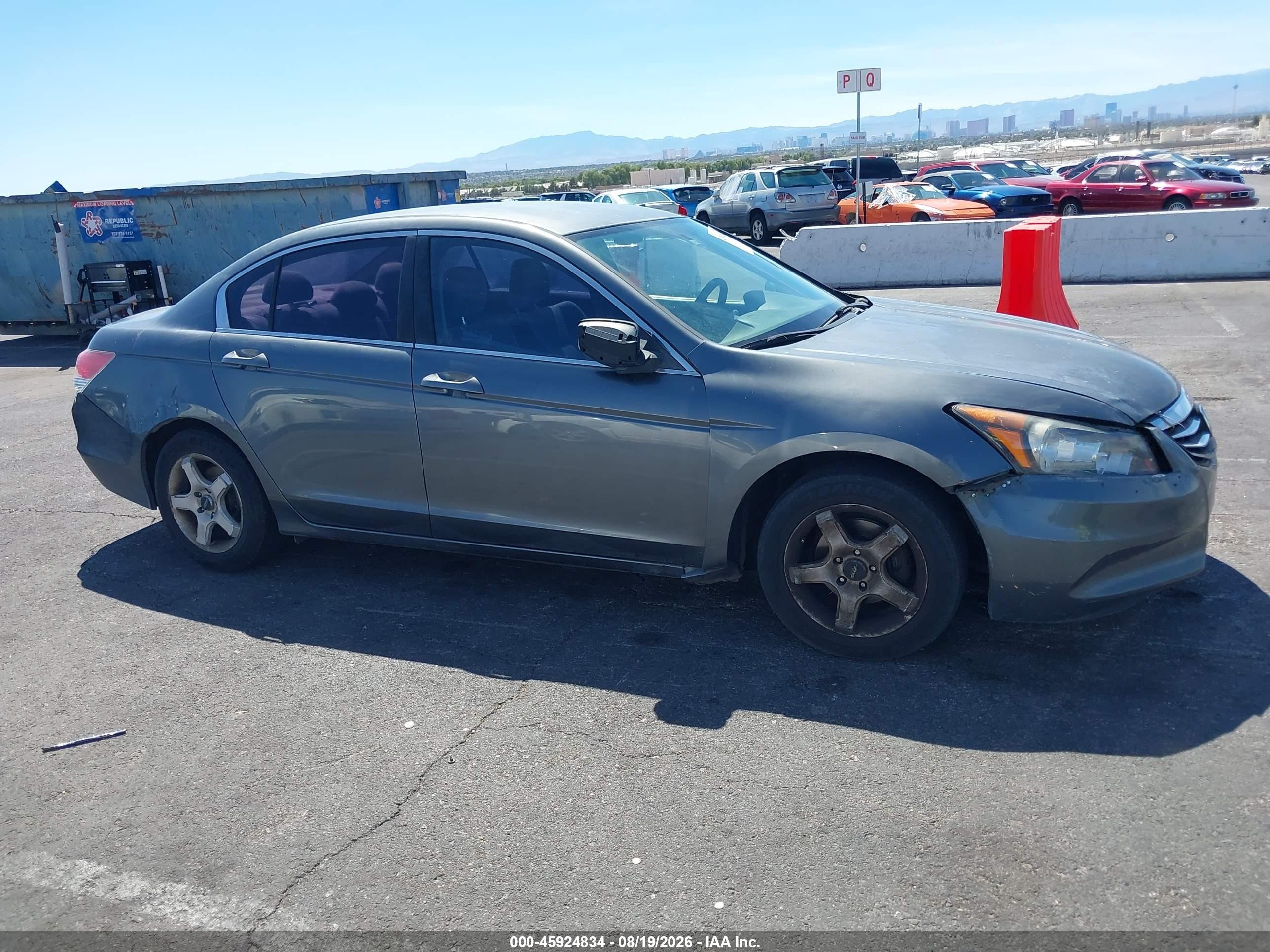 2012 Honda Accord Sdn Lx Gray vin: 1HGCP2F37CA099230