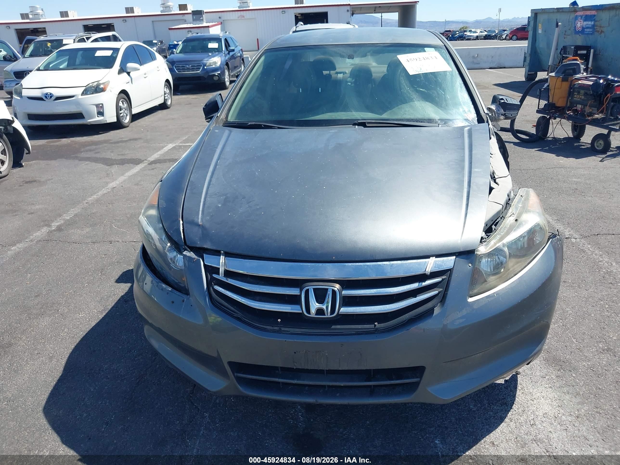 2012 Honda Accord Sdn Lx Gray vin: 1HGCP2F37CA099230