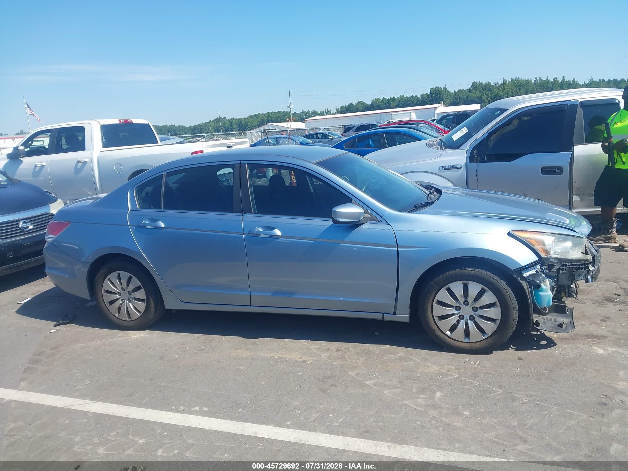 2012 Honda Accord Sdn Lx Blue vin: 1HGCP2F37CA112106