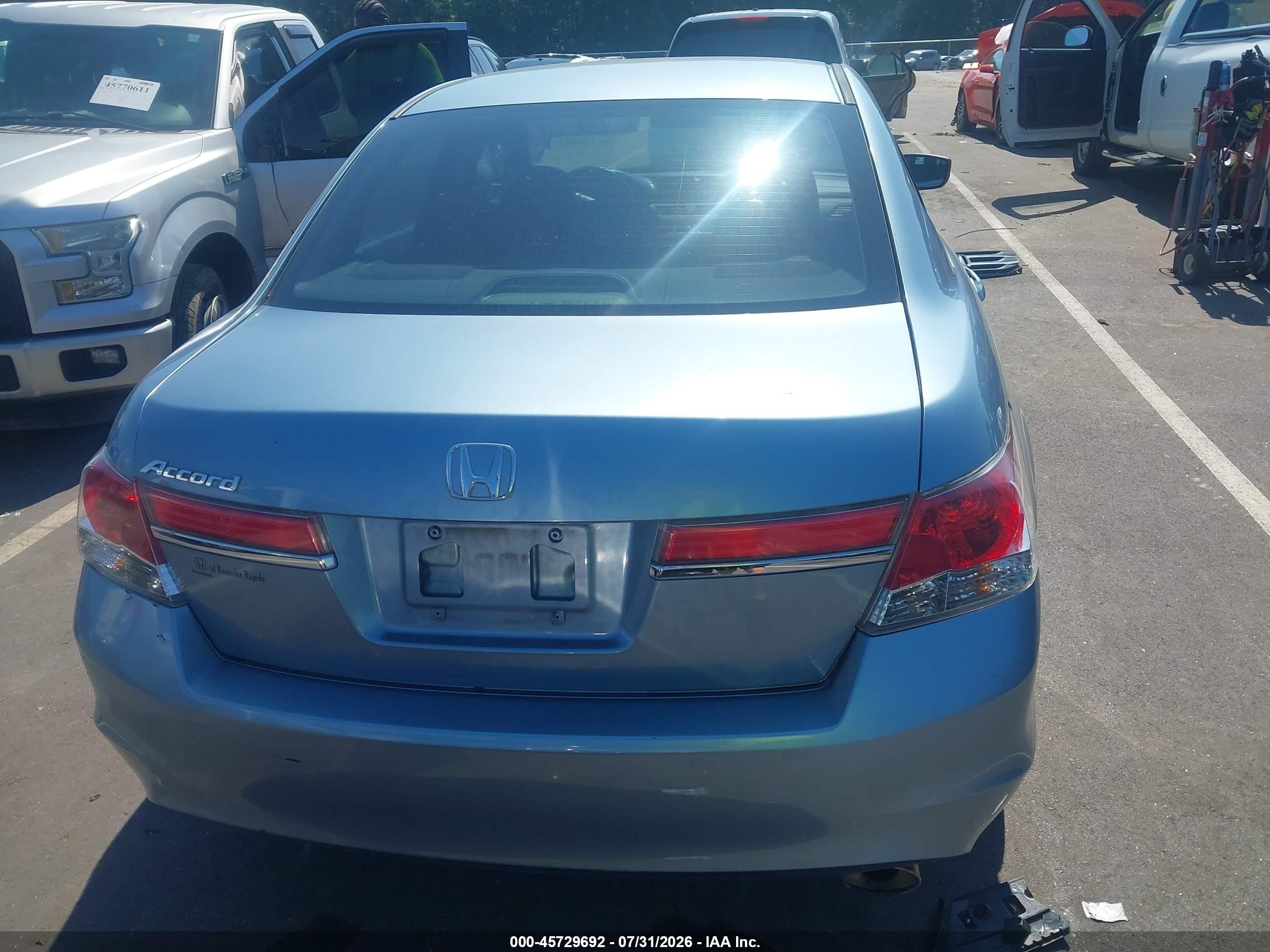 2012 Honda Accord Sdn Lx Blue vin: 1HGCP2F37CA112106