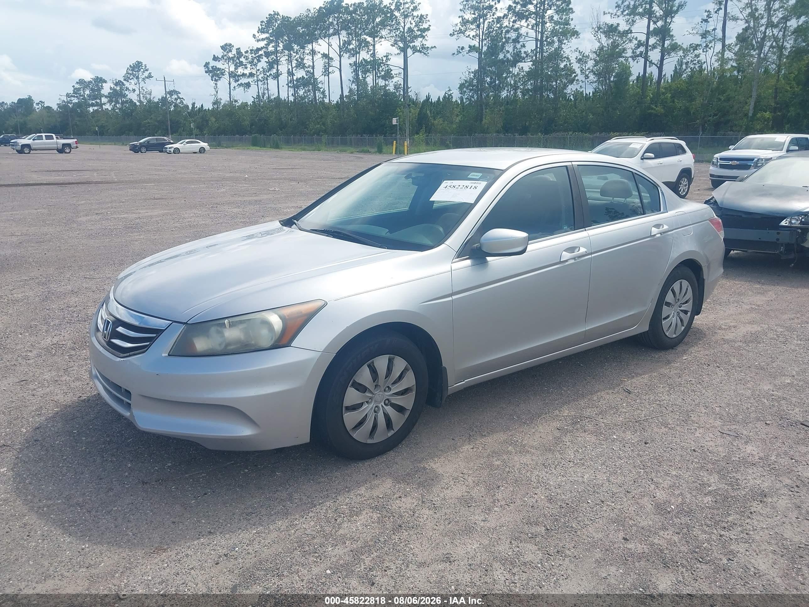 2012 Honda Accord Sdn Lx Silver vin: 1HGCP2F37CA122098